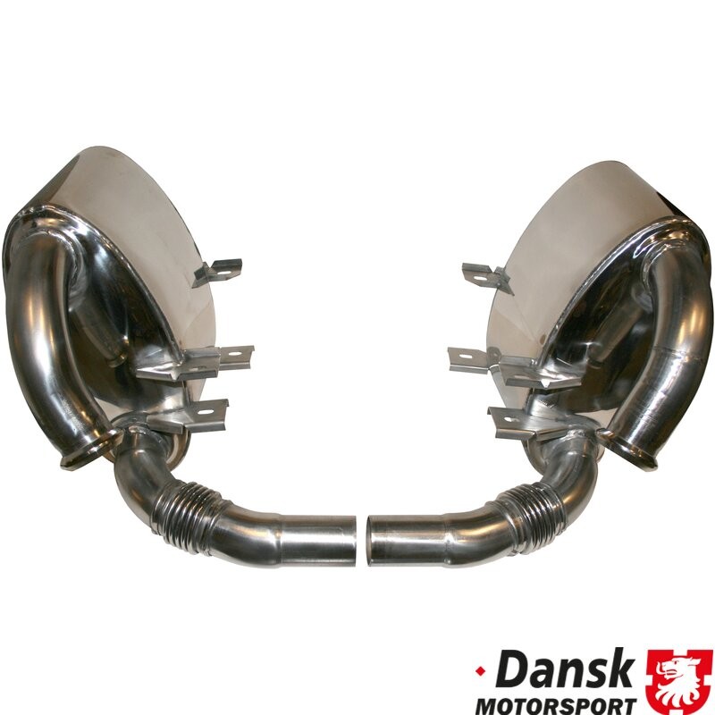 Sport "Super Sound" Muffler Set : Polished Stainless : 996