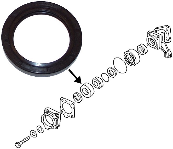 WHEEL BRG SEAL RR LATE T-I