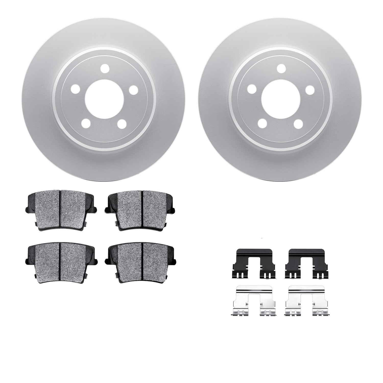 DFC GEOSPEC Coated Rotor- HD Brake Pad - Hardware