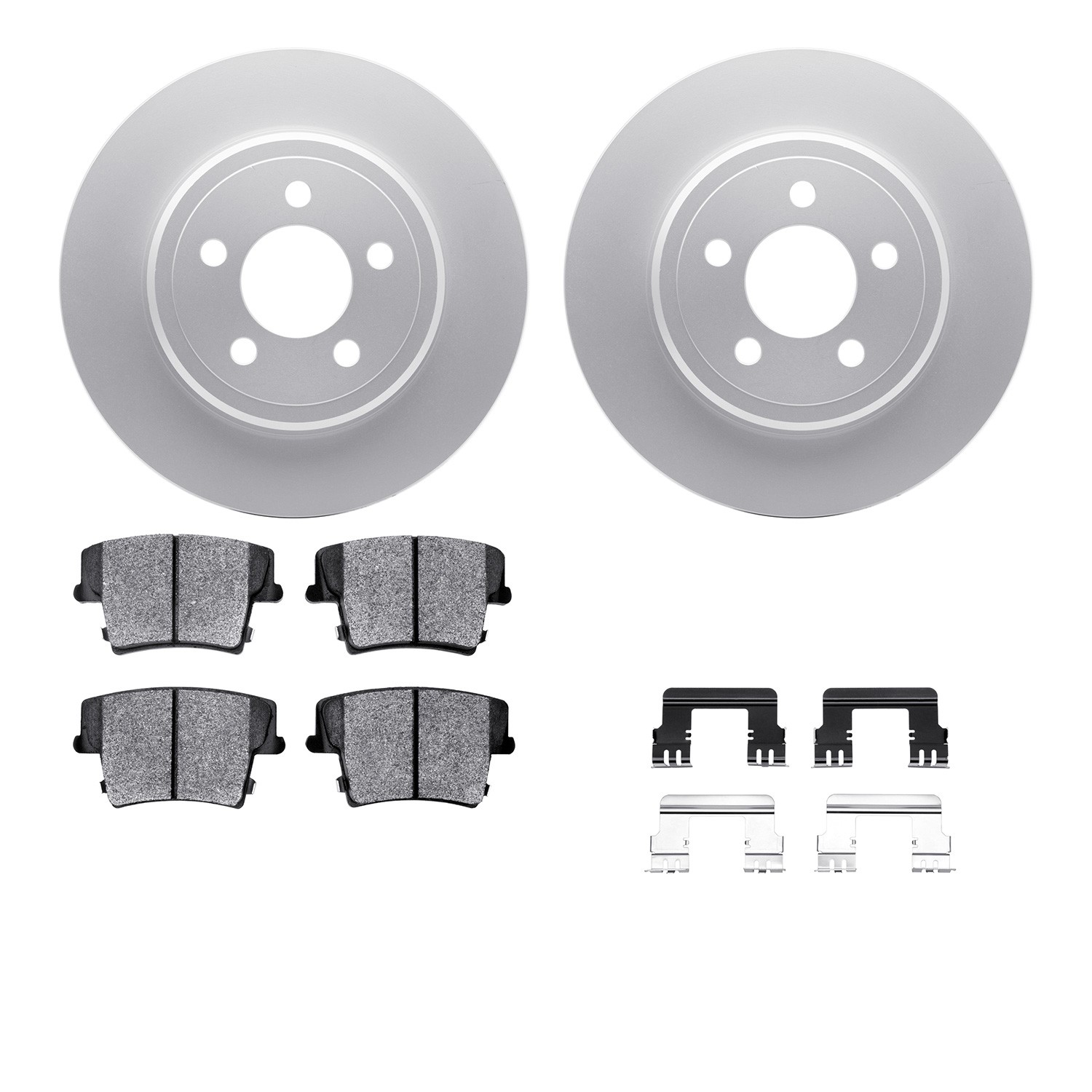 DFC GEOSPEC Coated Rotor- HD Brake Pad - Hardware
