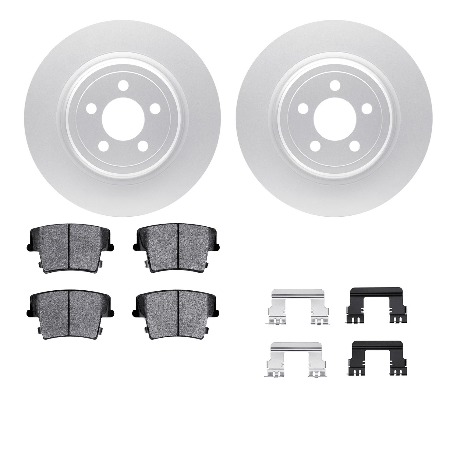 DFC GEOSPEC Coated Rotor- HD Brake Pad - Hardware