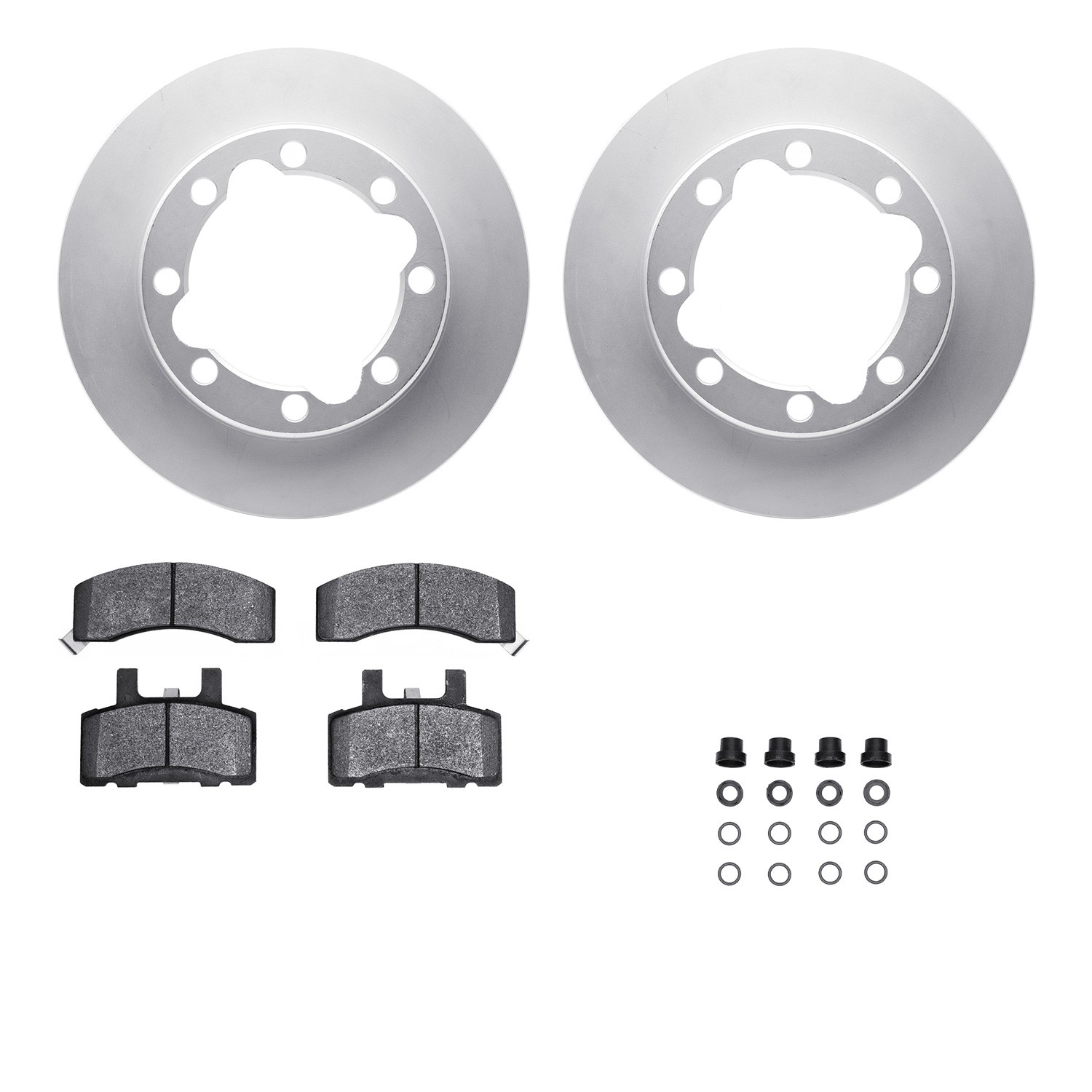 DFC GEOSPEC Coated Rotor- HD Brake Pad - Hardware