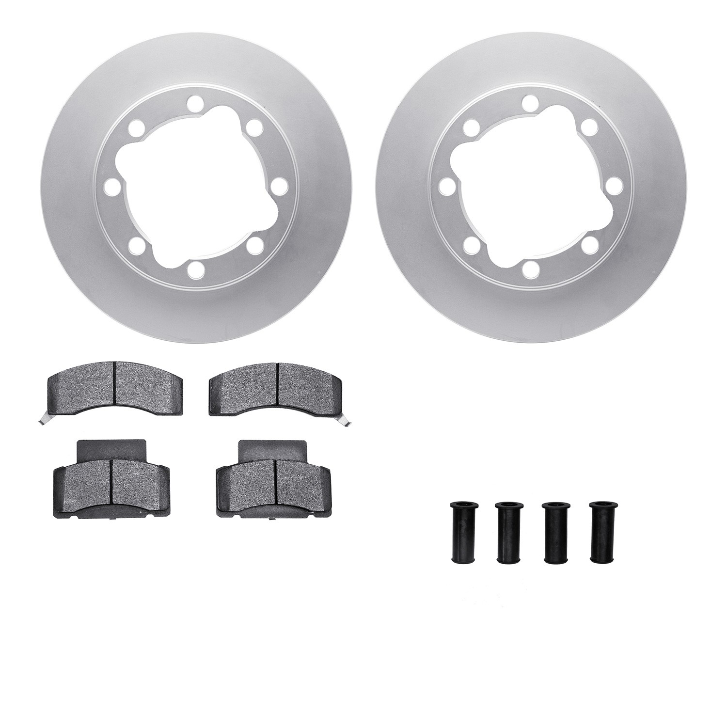 DFC GEOSPEC Coated Rotor- HD Brake Pad - Hardware