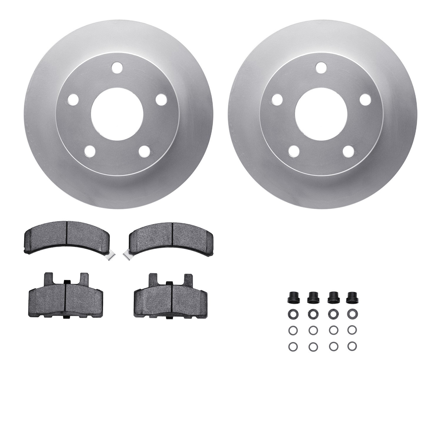 DFC GEOSPEC Coated Rotor- HD Brake Pad - Hardware