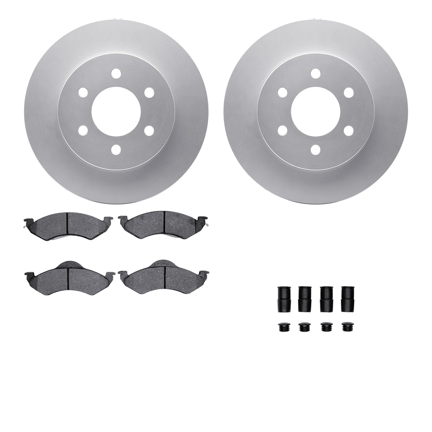 DFC GEOSPEC Coated Rotor- HD Brake Pad - Hardware