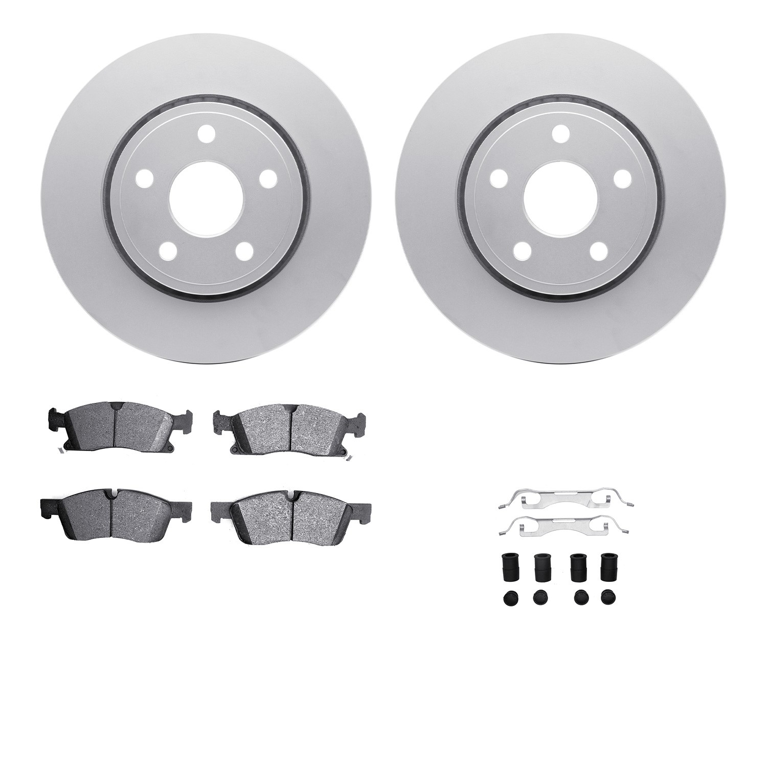 DFC GEOSPEC Coated Rotor- HD Brake Pad - Hardware