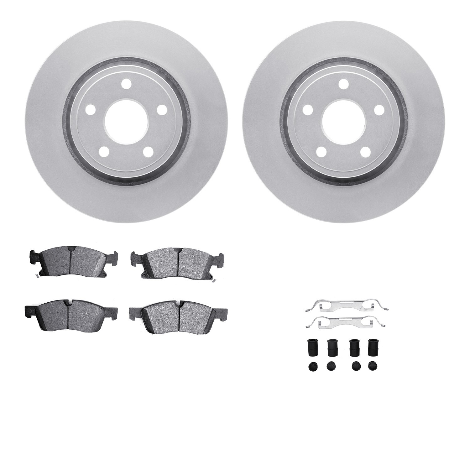 DFC GEOSPEC Coated Rotor- HD Brake Pad - Hardware