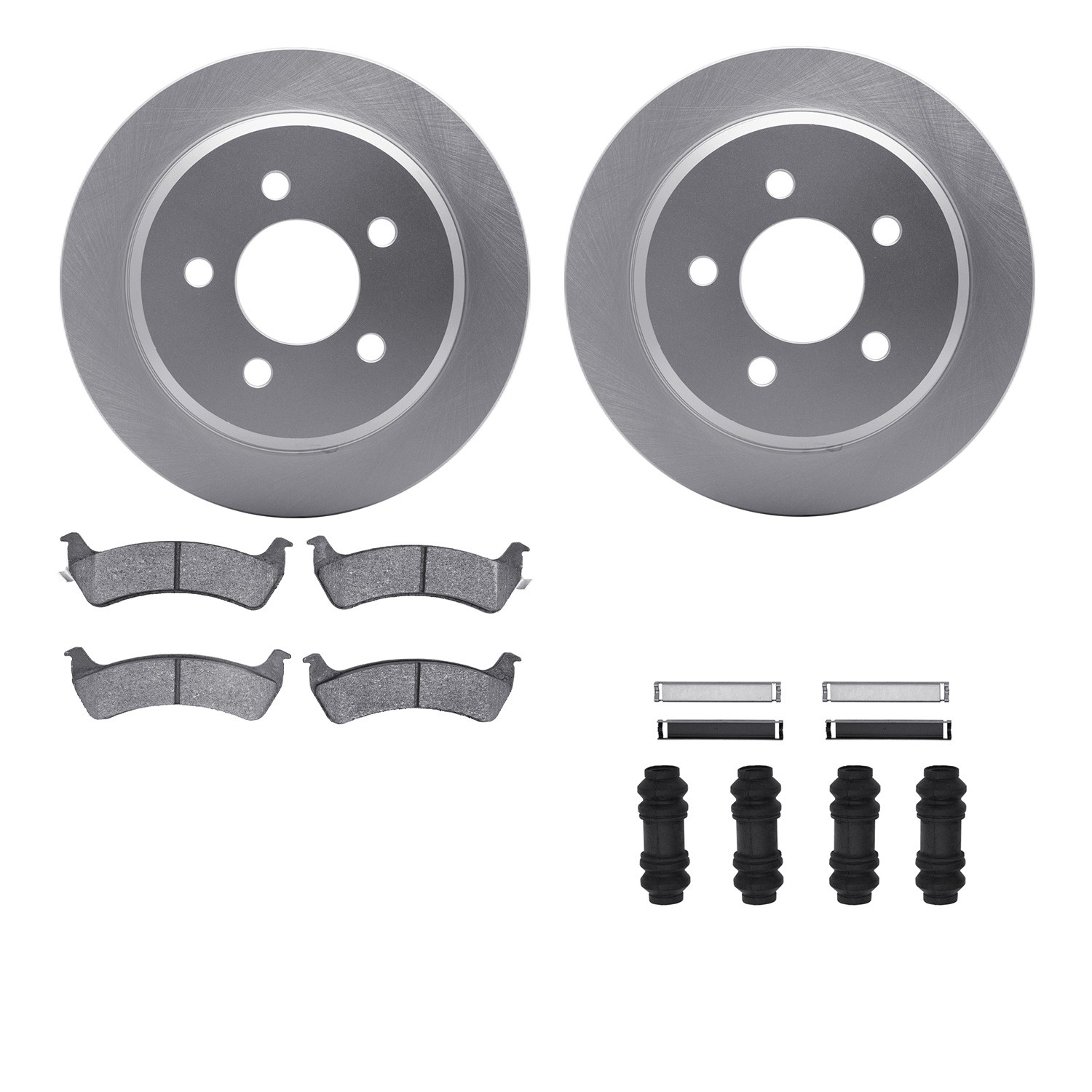 DFC GEOSPEC Coated Rotor- HD Brake Pad - Hardware