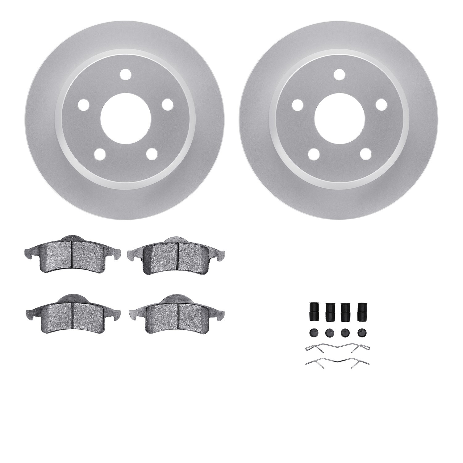 DFC GEOSPEC Coated Rotor- HD Brake Pad - Hardware