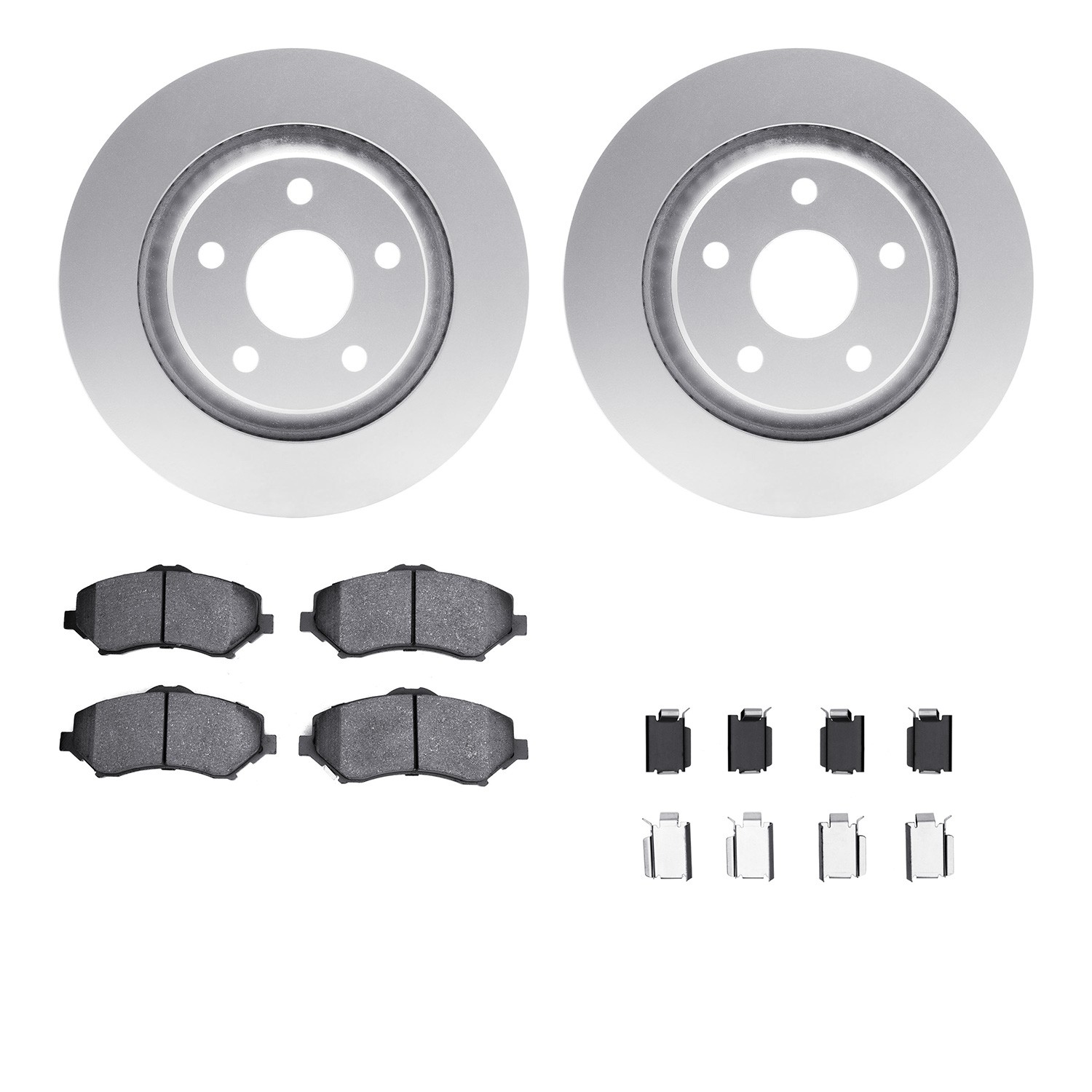DFC GEOSPEC Coated Rotor- HD Brake Pad - Hardware