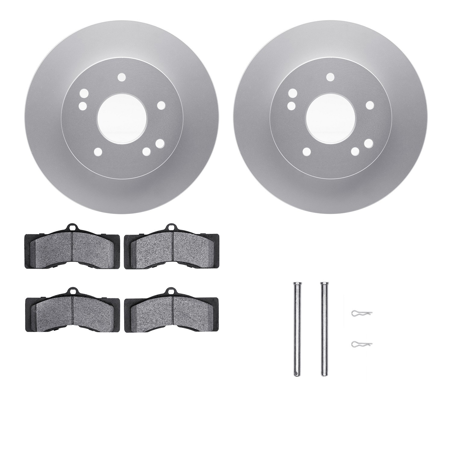DFC GEOSPEC Coated Rotor- HD Brake Pad - Hardware