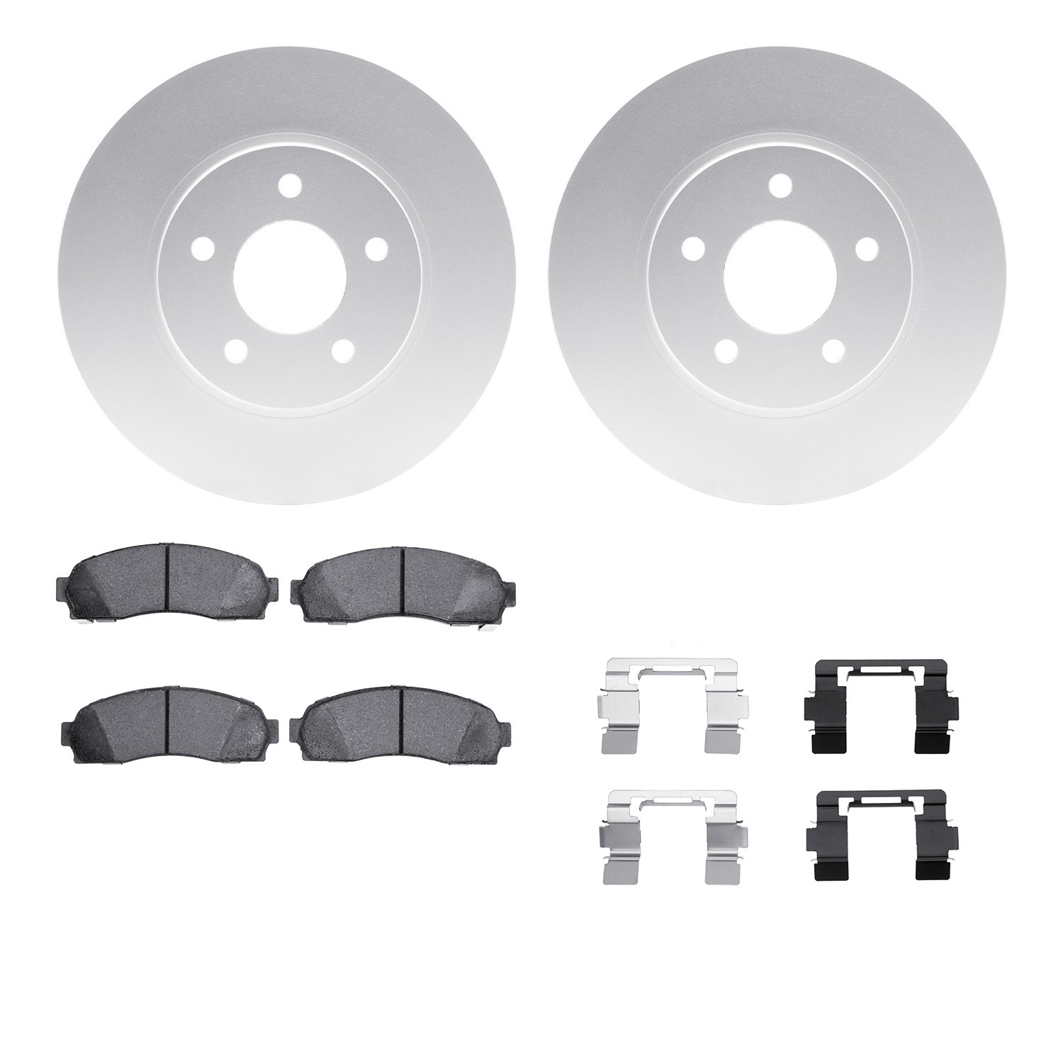DFC GEOSPEC Coated Rotor- HD Brake Pad - Hardware