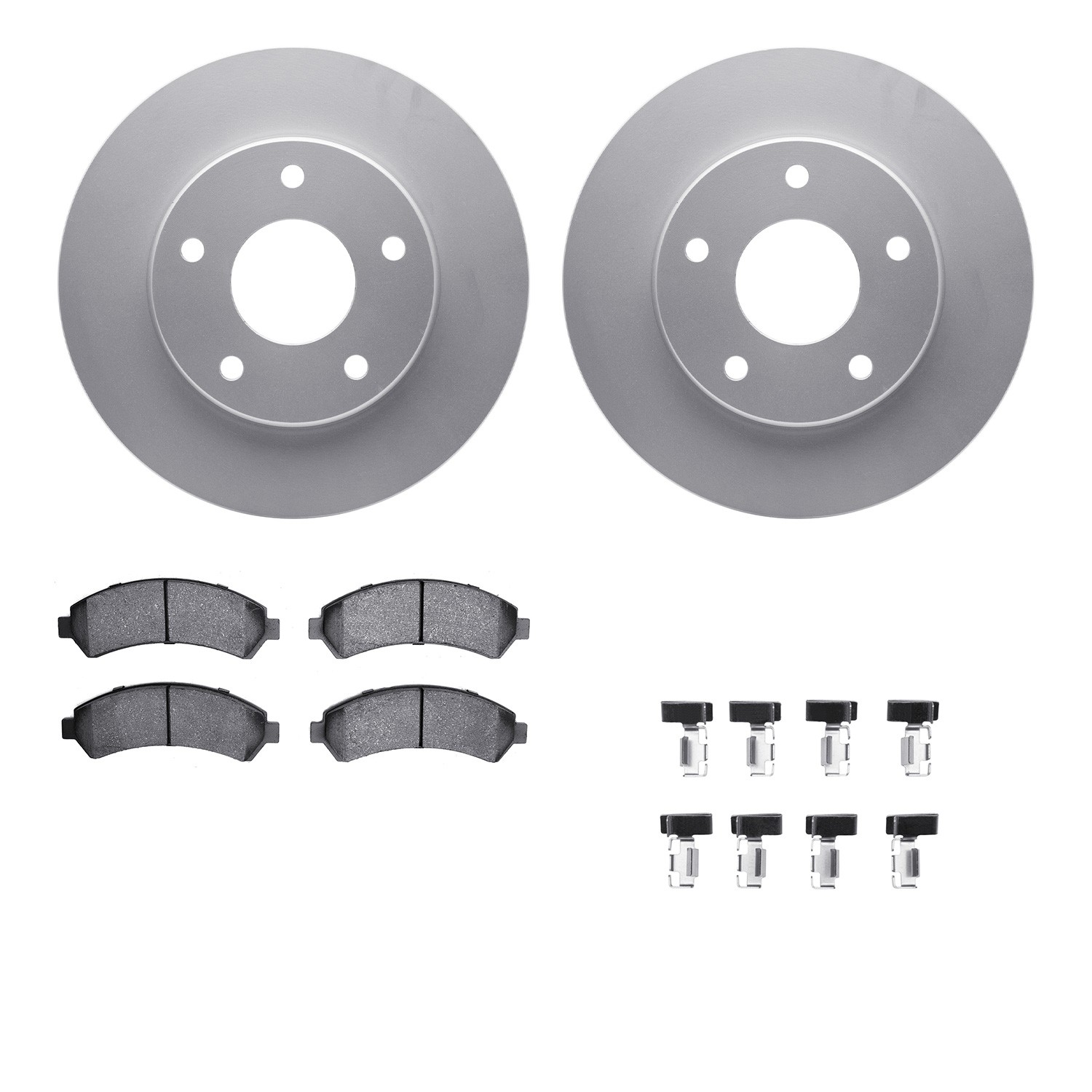 DFC GEOSPEC Coated Rotor- HD Brake Pad - Hardware