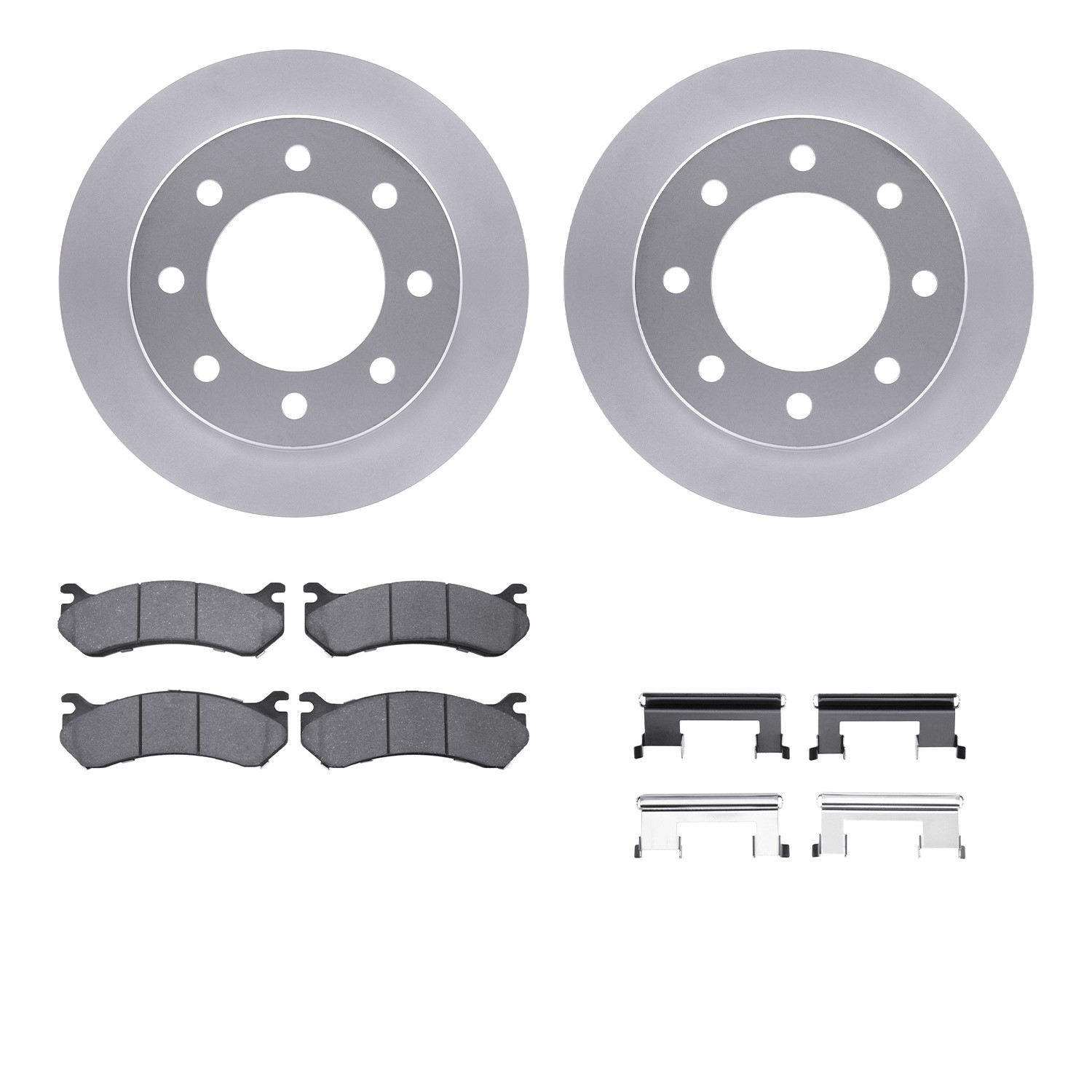 DFC GEOSPEC Coated Rotor- HD Brake Pad - Hardware