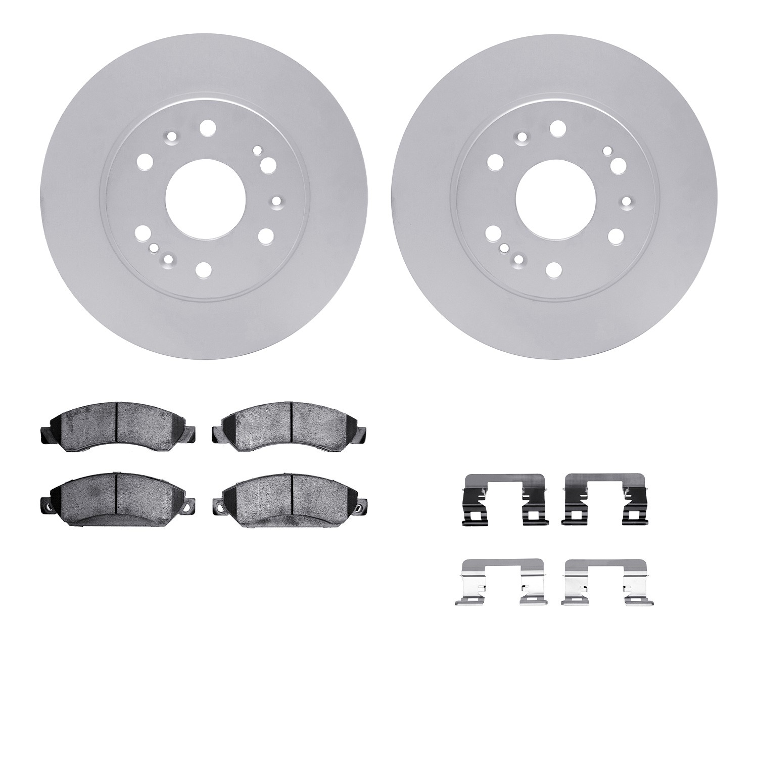DFC GEOSPEC Coated Rotor- HD Brake Pad - Hardware