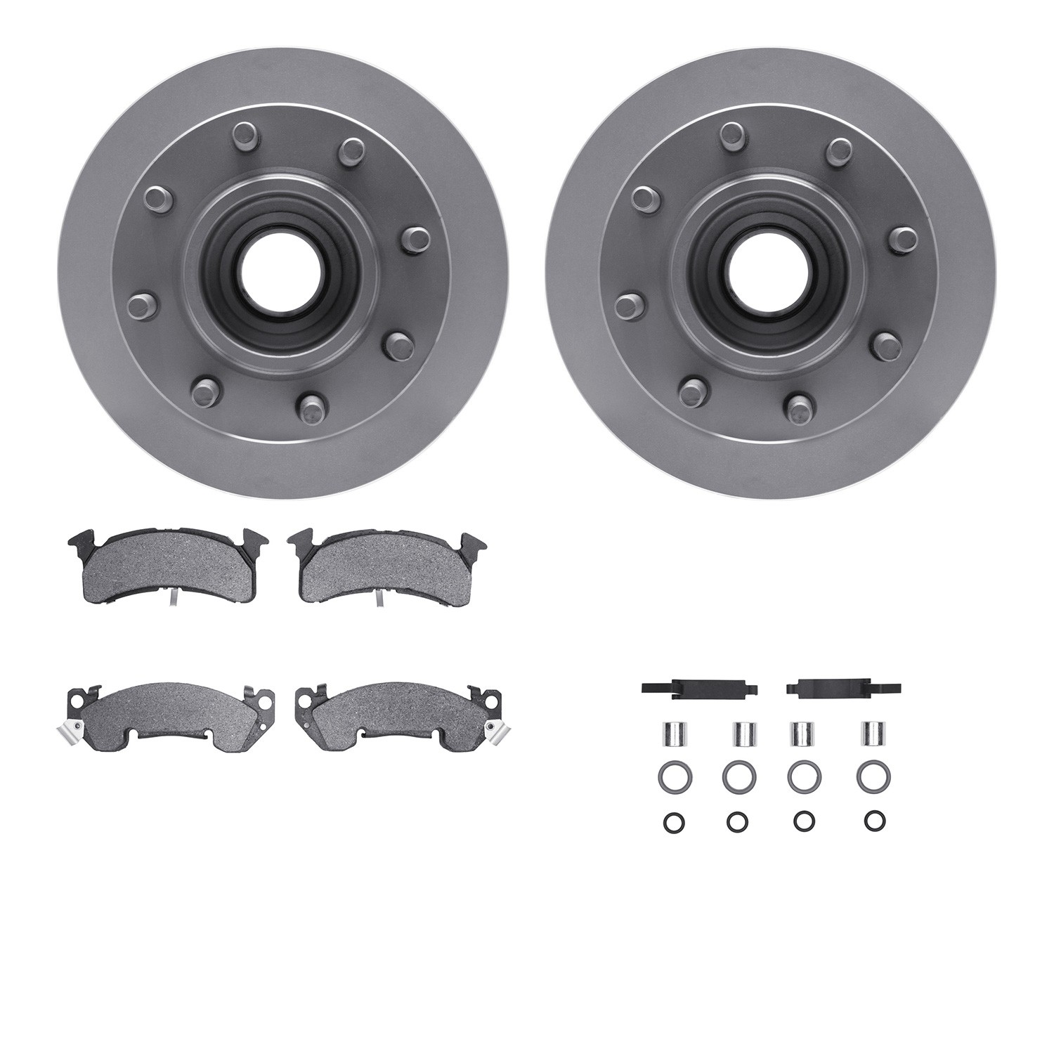 DFC GEOSPEC Coated Rotor- HD Brake Pad - Hardware