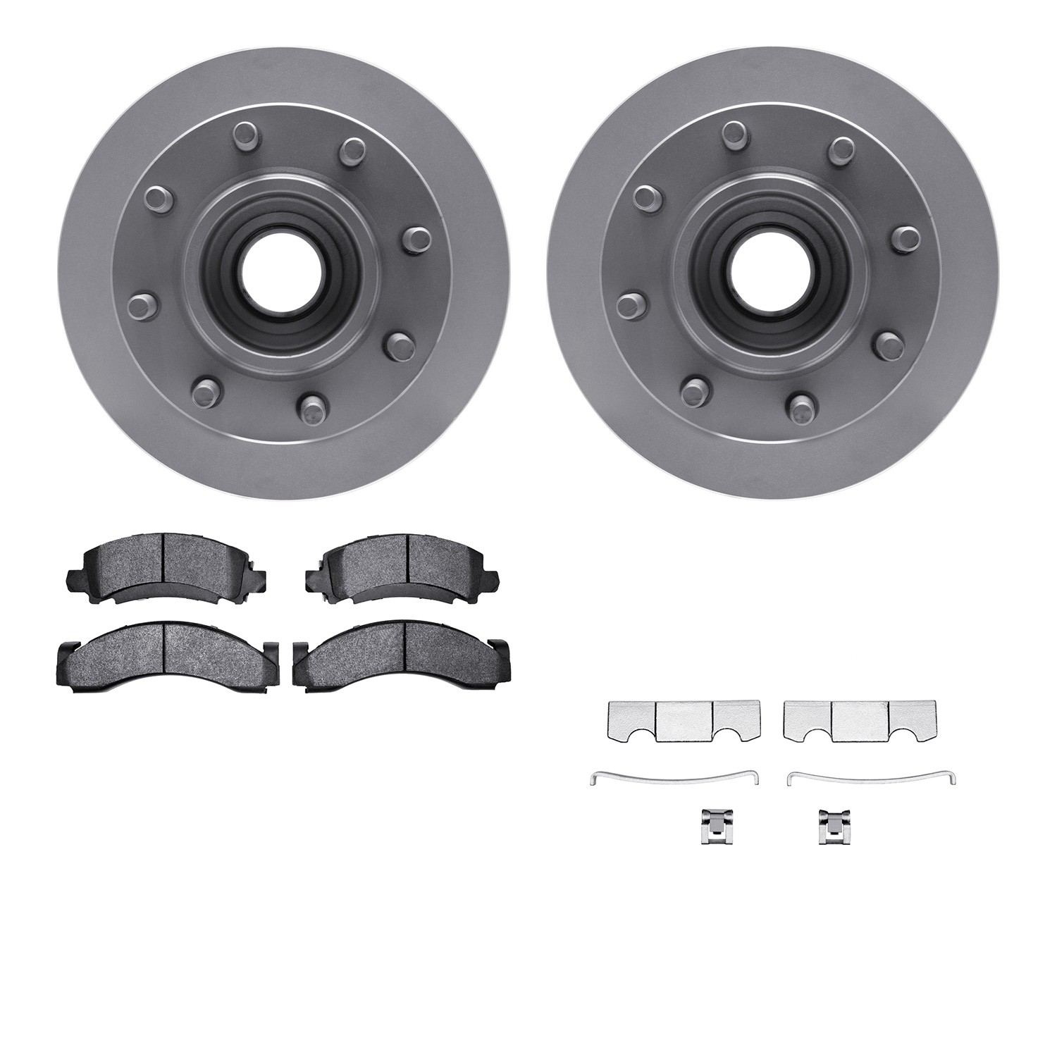 DFC GEOSPEC Coated Rotor- HD Brake Pad - Hardware