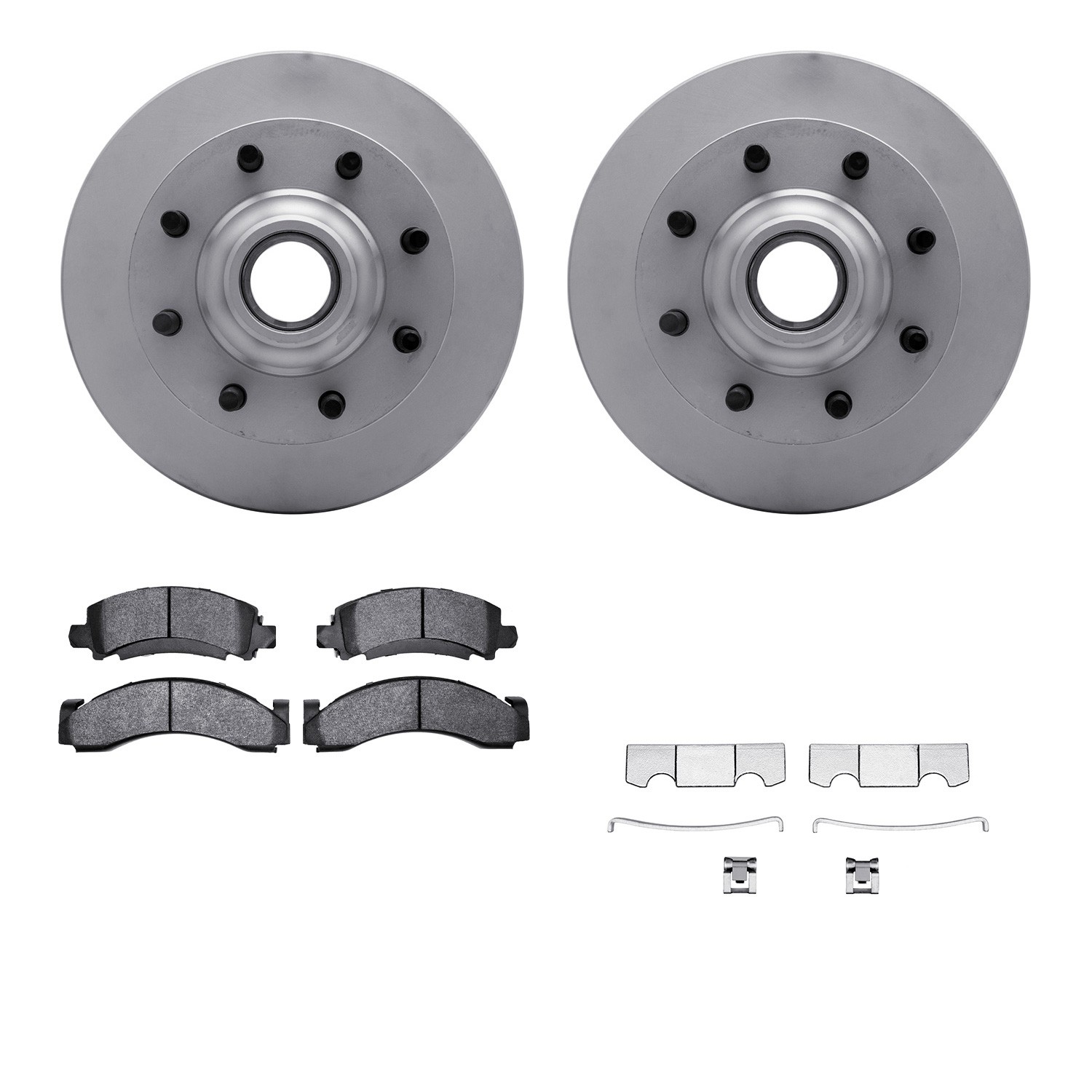 DFC GEOSPEC Coated Rotor- HD Brake Pad - Hardware