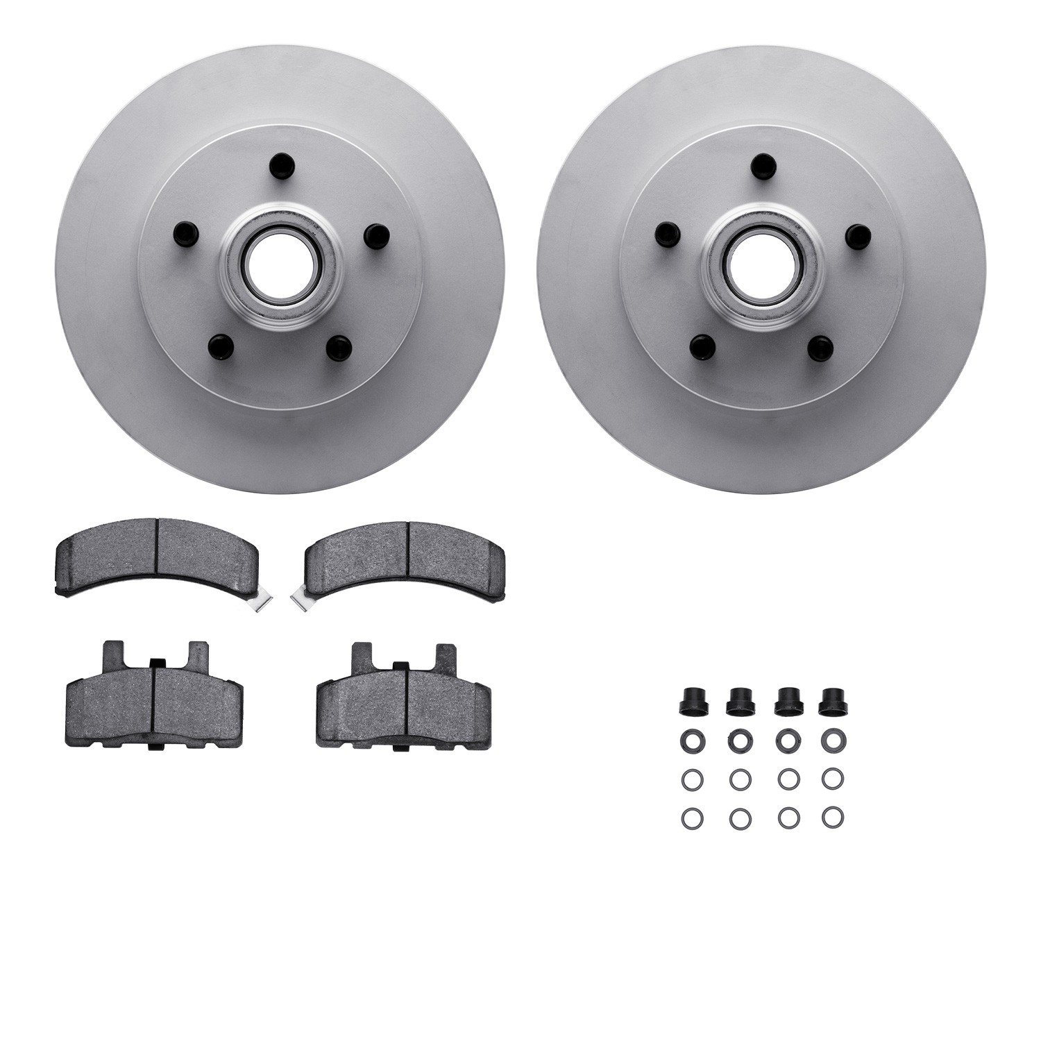 DFC GEOSPEC Coated Rotor- HD Brake Pad - Hardware
