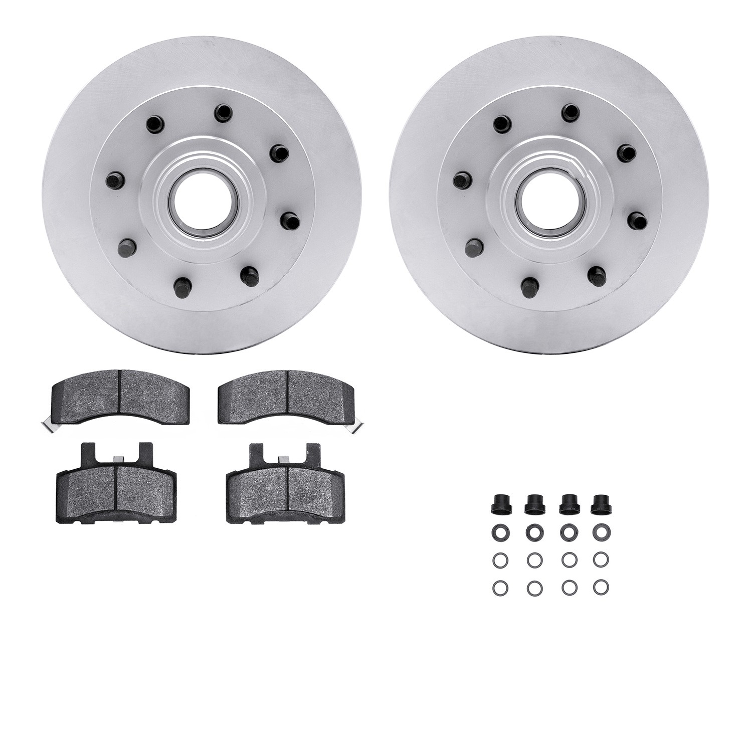 DFC GEOSPEC Coated Rotor- HD Brake Pad - Hardware
