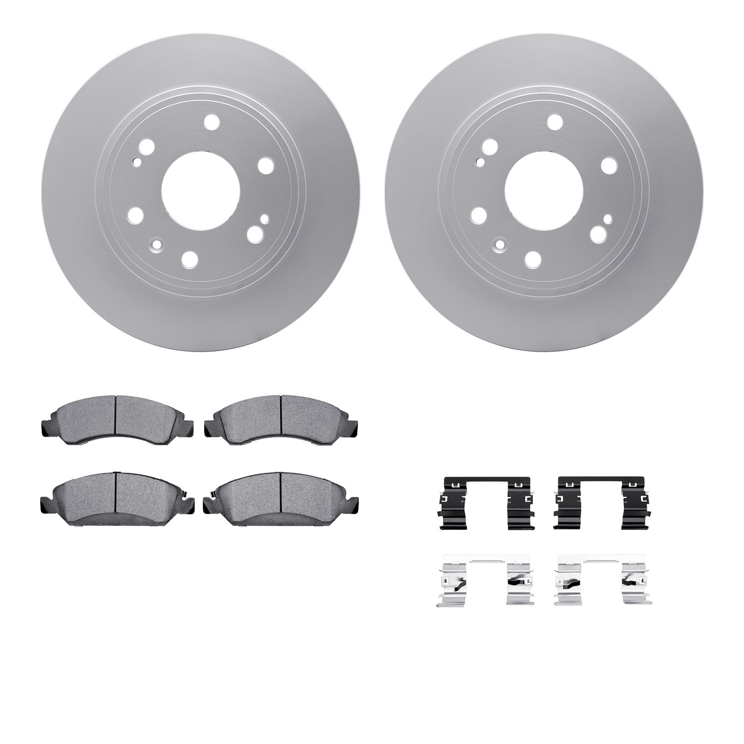 DFC GEOSPEC Coated Rotor- HD Brake Pad - Hardware