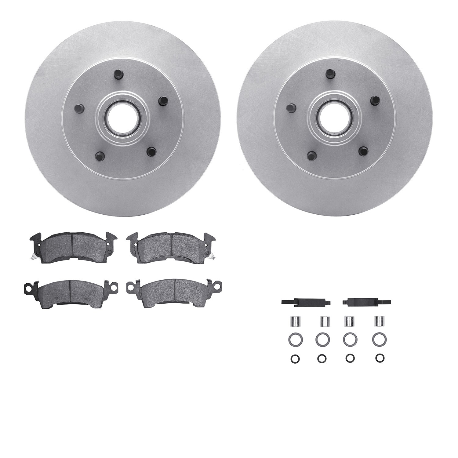 DFC GEOSPEC Coated Rotor- HD Brake Pad - Hardware