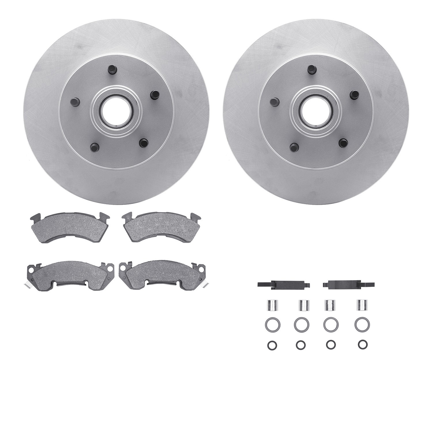 DFC GEOSPEC Coated Rotor- HD Brake Pad - Hardware