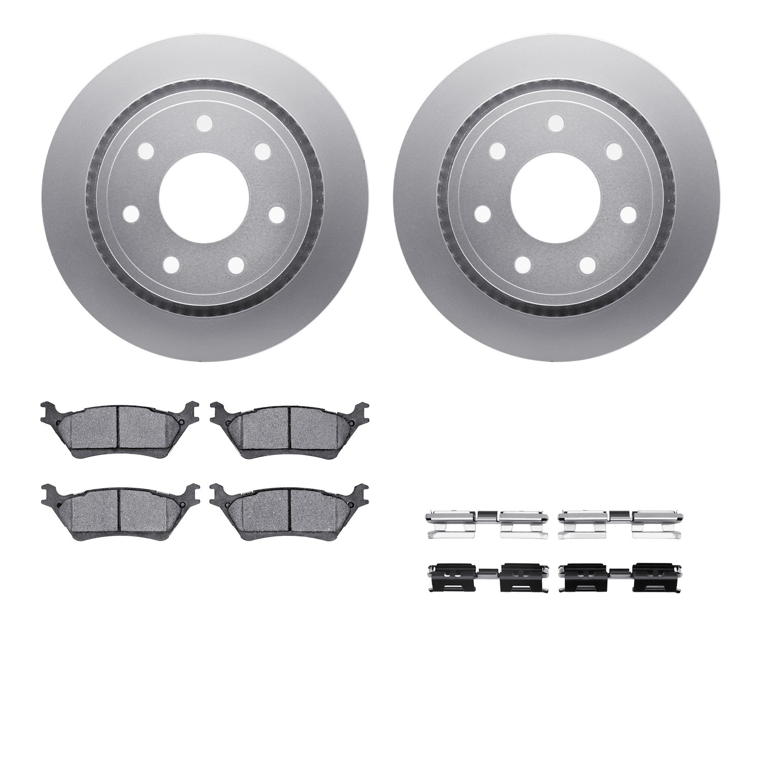 DFC GEOSPEC Coated Rotor- HD Brake Pad - Hardware