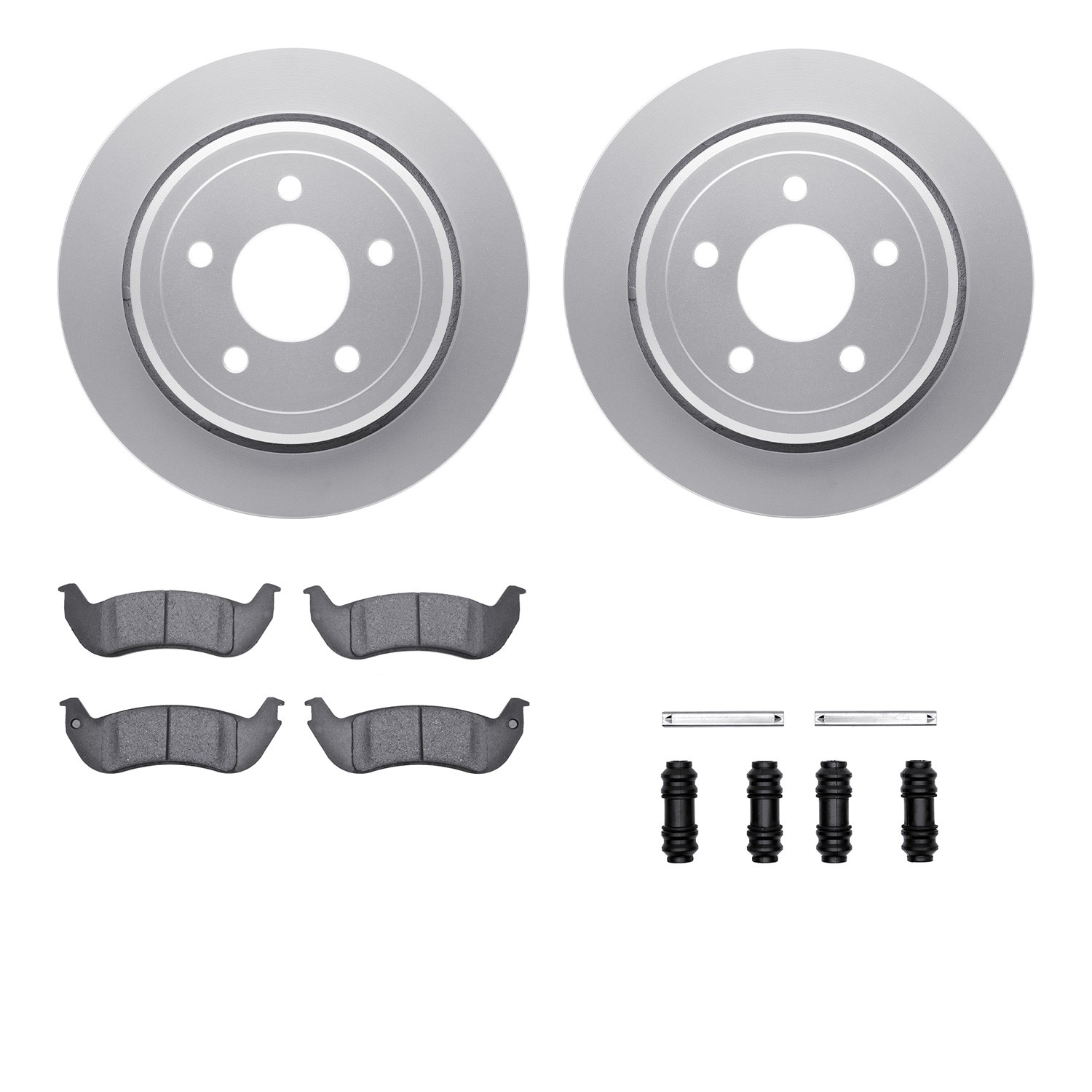 DFC GEOSPEC Coated Rotor- HD Brake Pad - Hardware