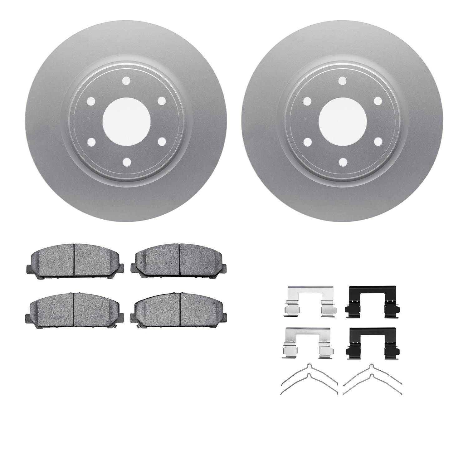 DFC GEOSPEC Coated Rotor- HD Brake Pad - Hardware