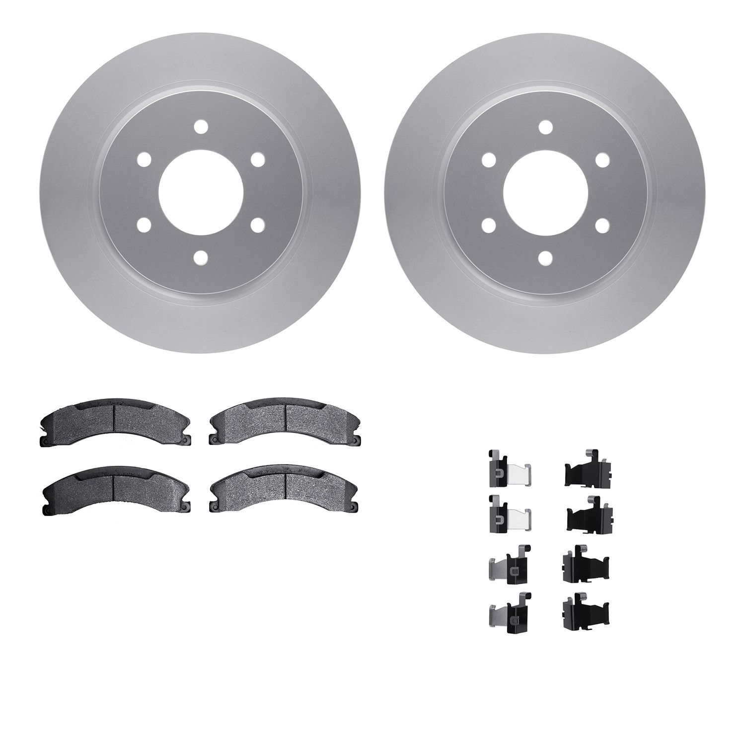 DFC GEOSPEC Coated Rotor- HD Brake Pad - Hardware