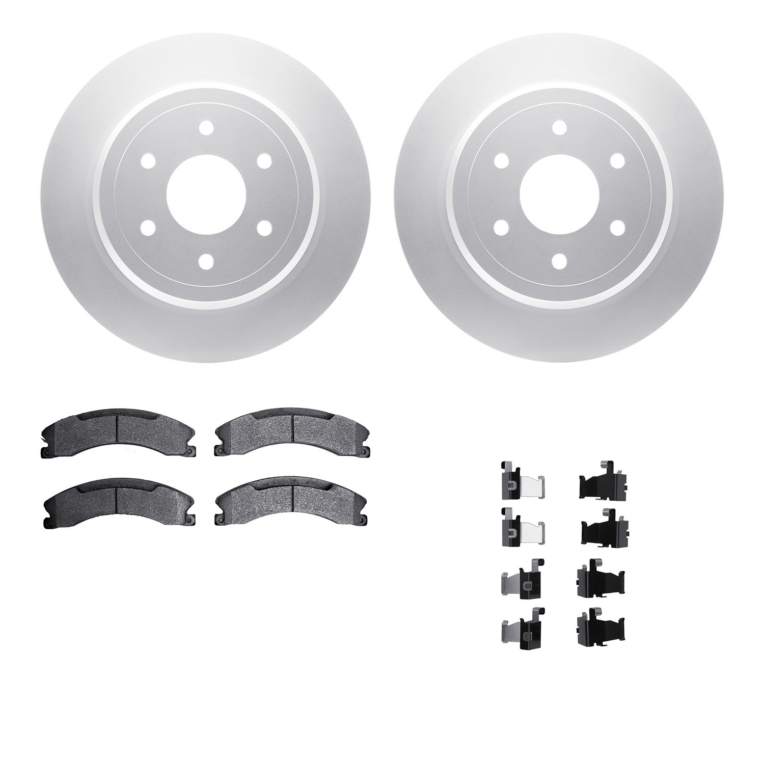DFC GEOSPEC Coated Rotor- HD Brake Pad - Hardware