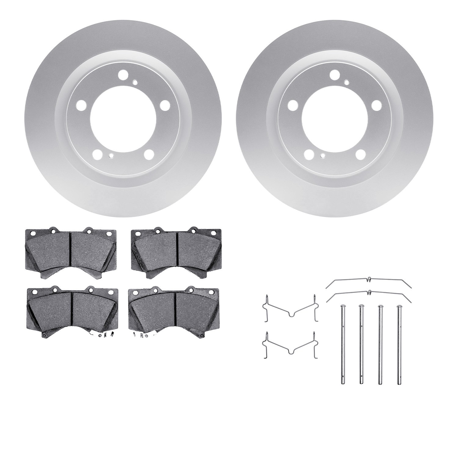 DFC GEOSPEC Coated Rotor- HD Brake Pad - Hardware