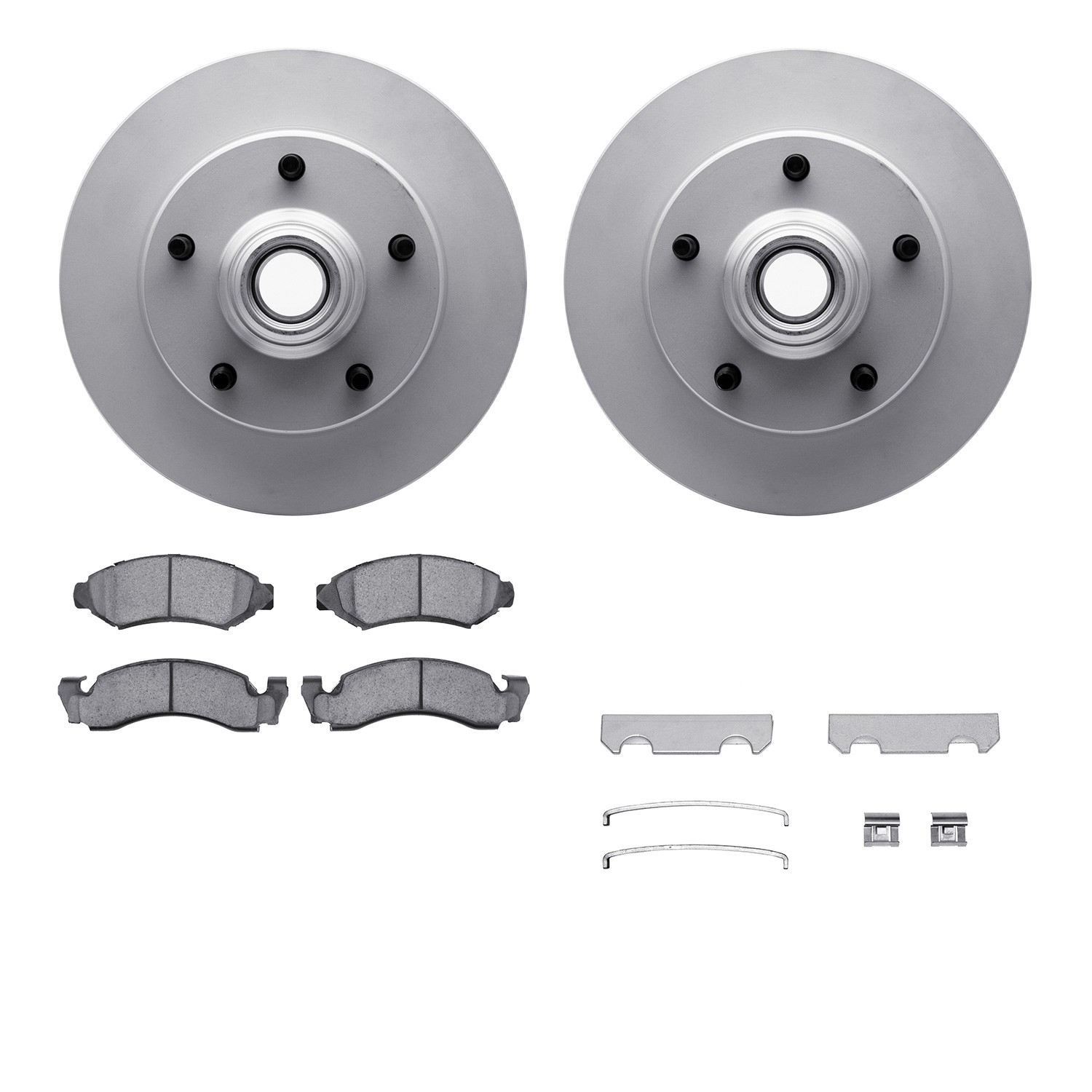 DFC GEOSPEC Coated Rotor- HD Brake Pad - Hardware