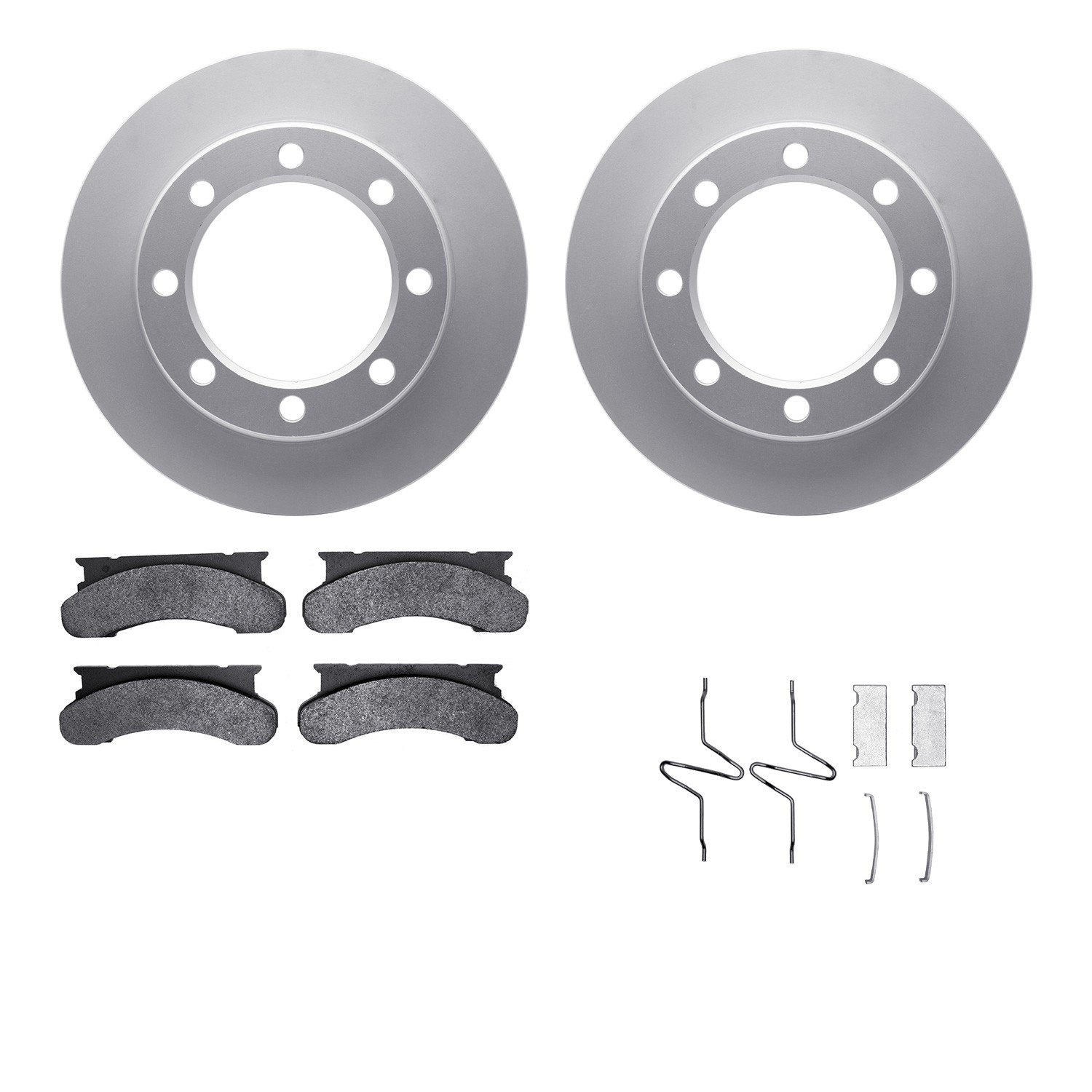 DFC GEOSPEC Coated Rotor- HD Brake Pad - Hardware