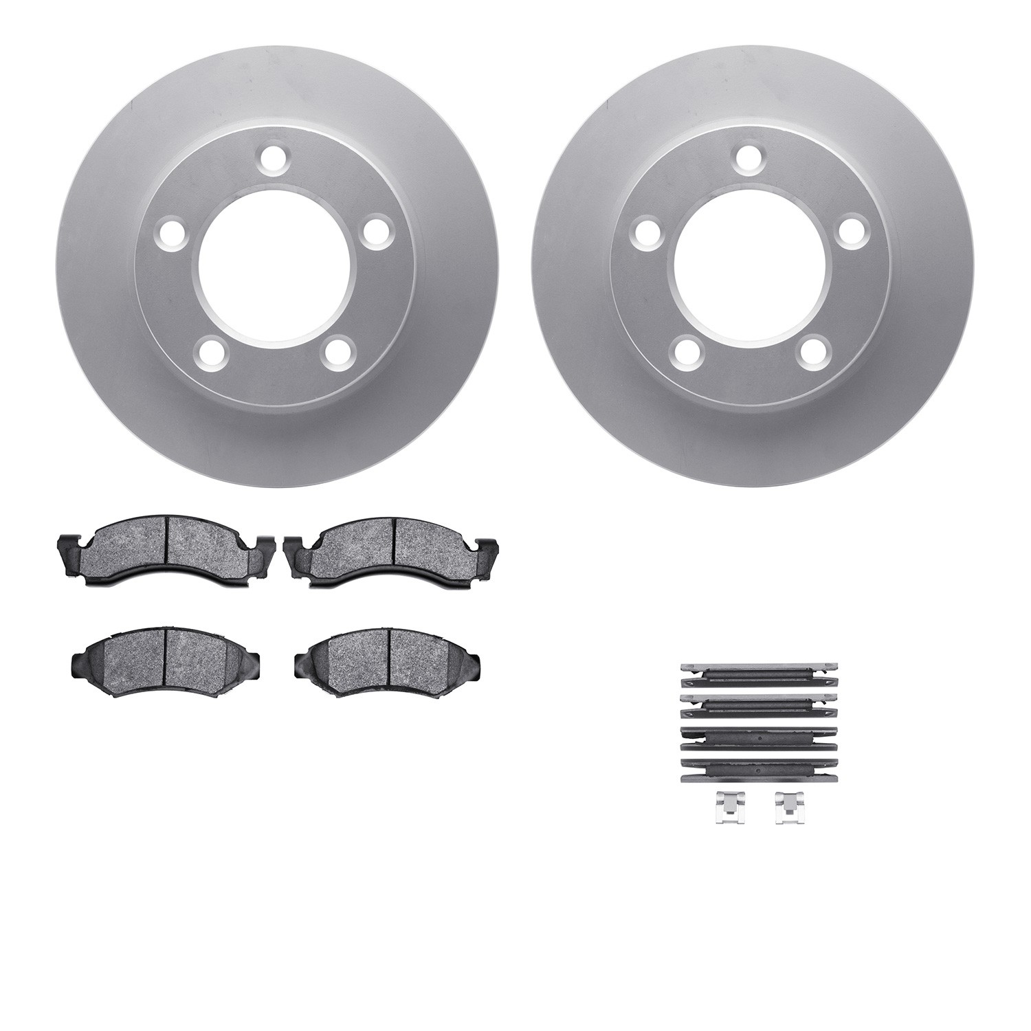 DFC GEOSPEC Coated Rotor- HD Brake Pad - Hardware