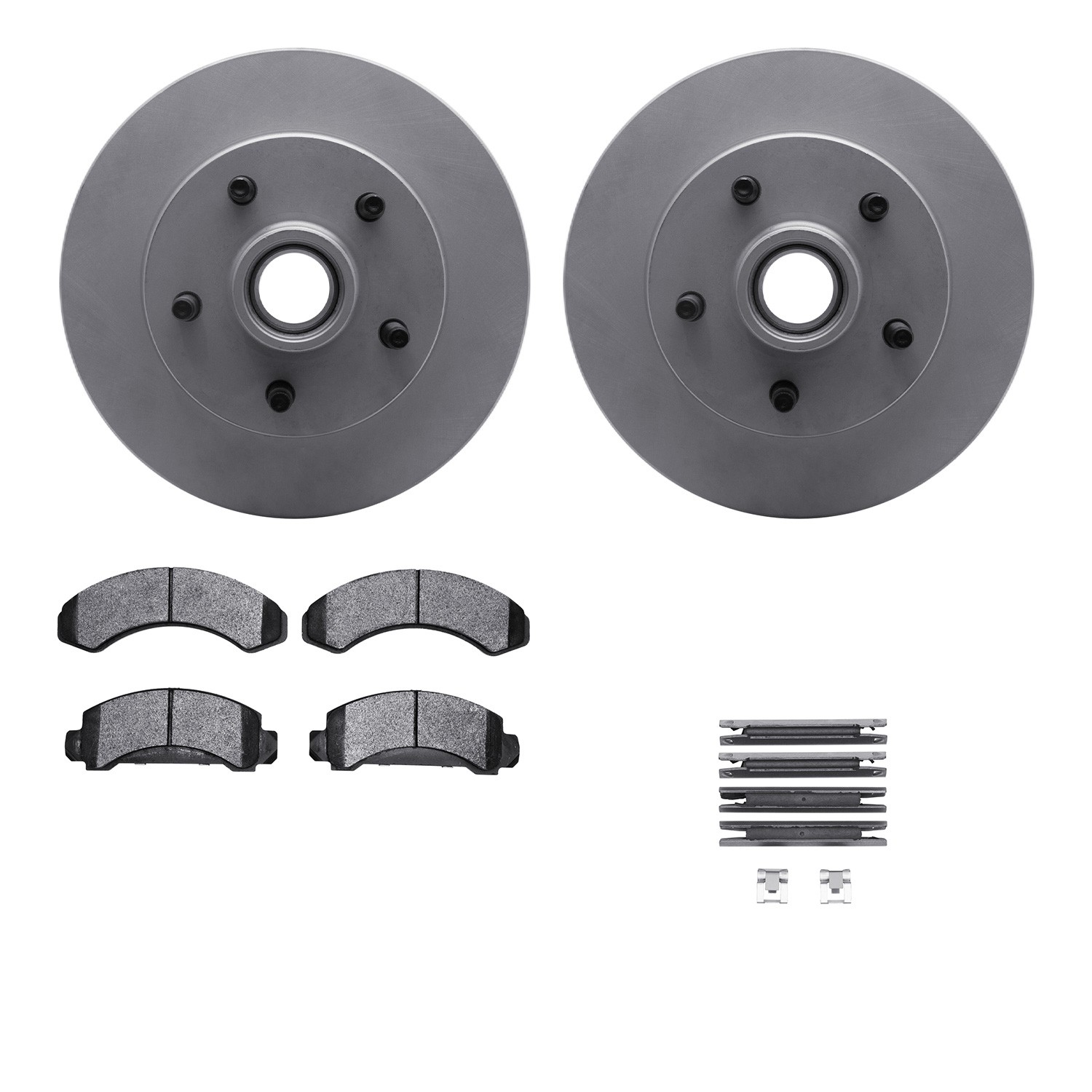 DFC GEOSPEC Coated Rotor- HD Brake Pad - Hardware