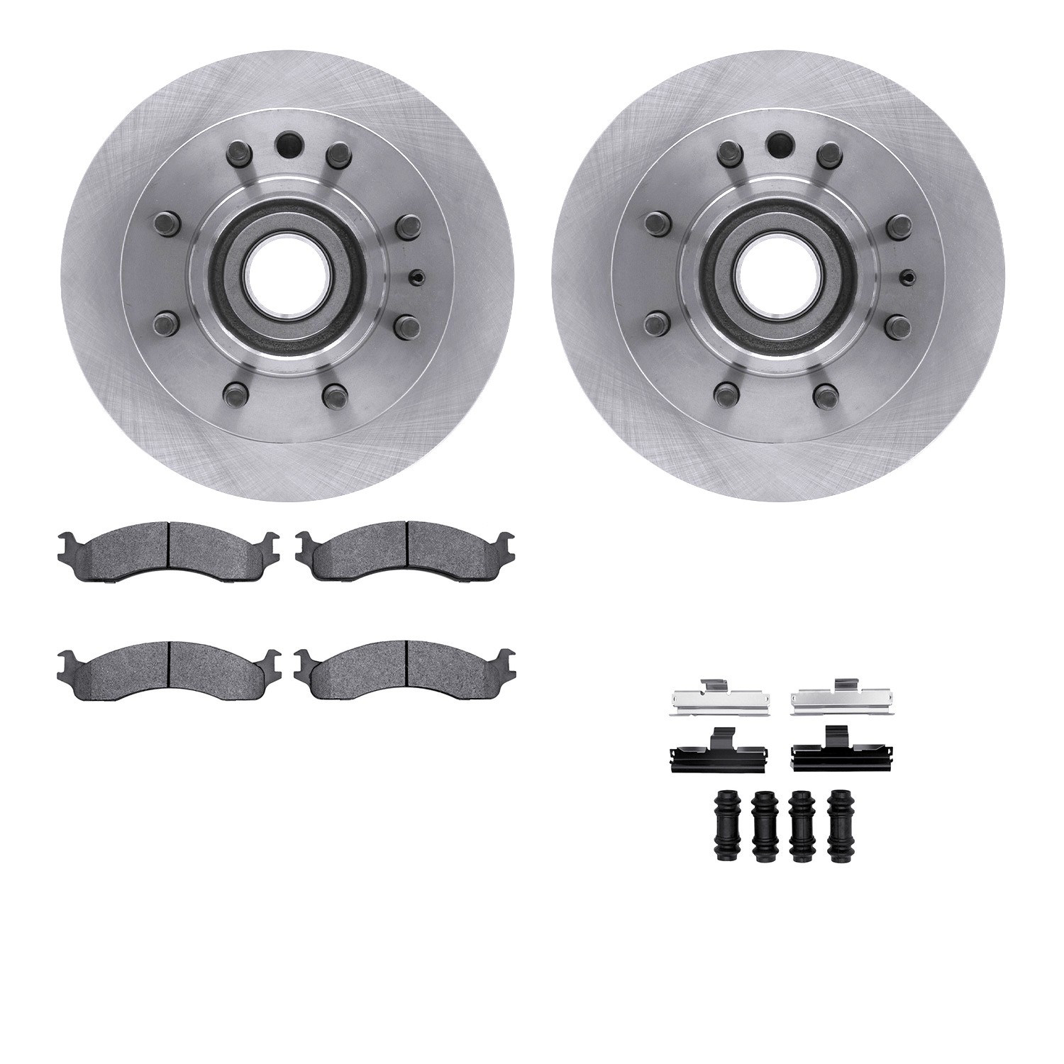 DFC GEOSPEC Coated Rotor- HD Brake Pad - Hardware