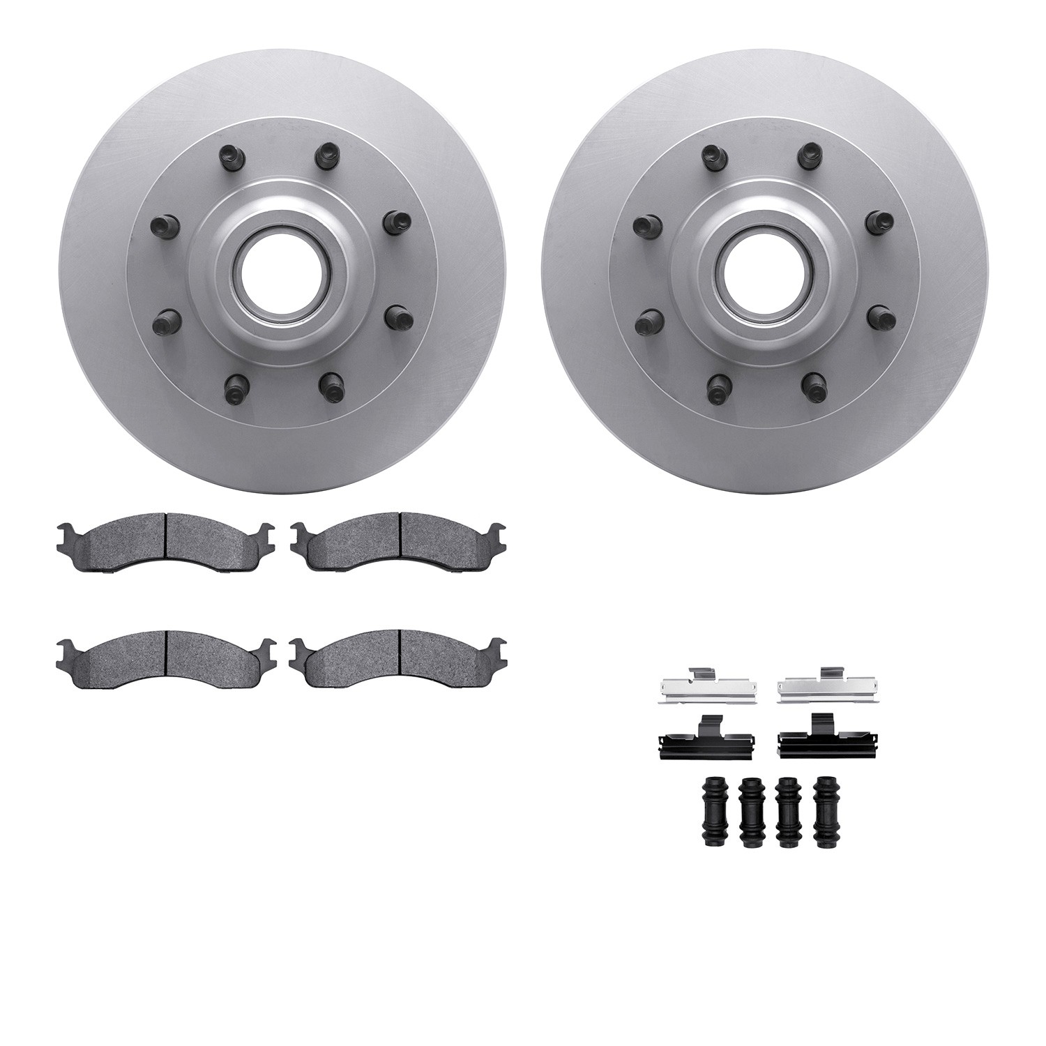 DFC GEOSPEC Coated Rotor- HD Brake Pad - Hardware