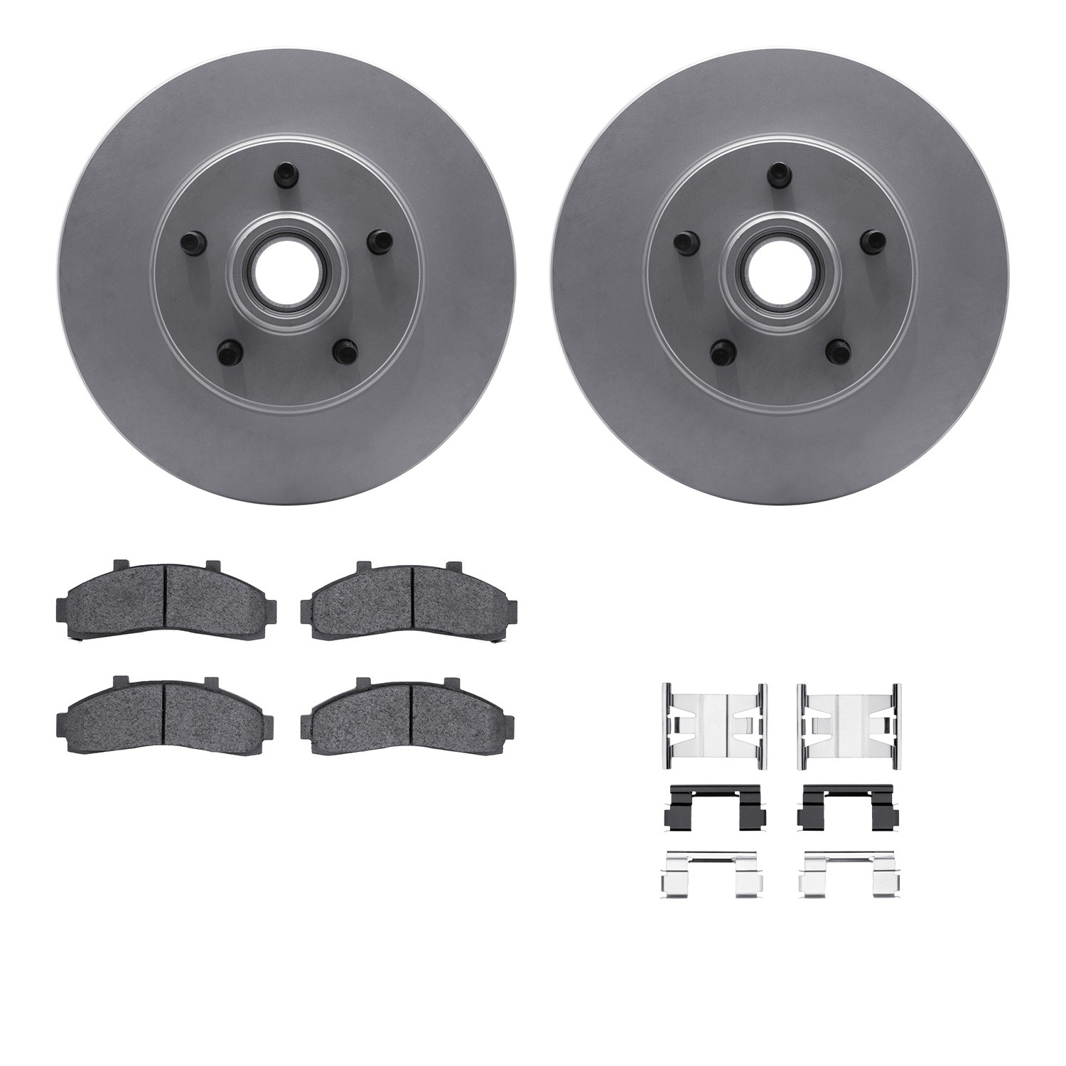 DFC GEOSPEC Coated Rotor- HD Brake Pad - Hardware