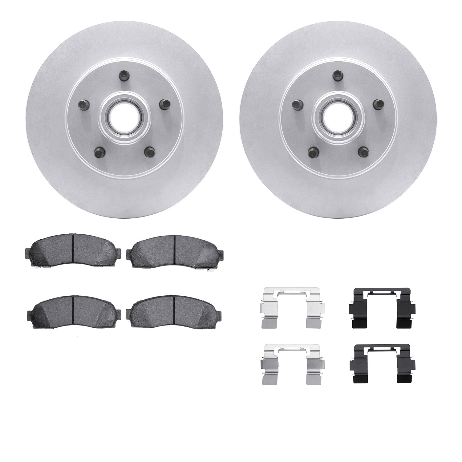 DFC GEOSPEC Coated Rotor- HD Brake Pad - Hardware