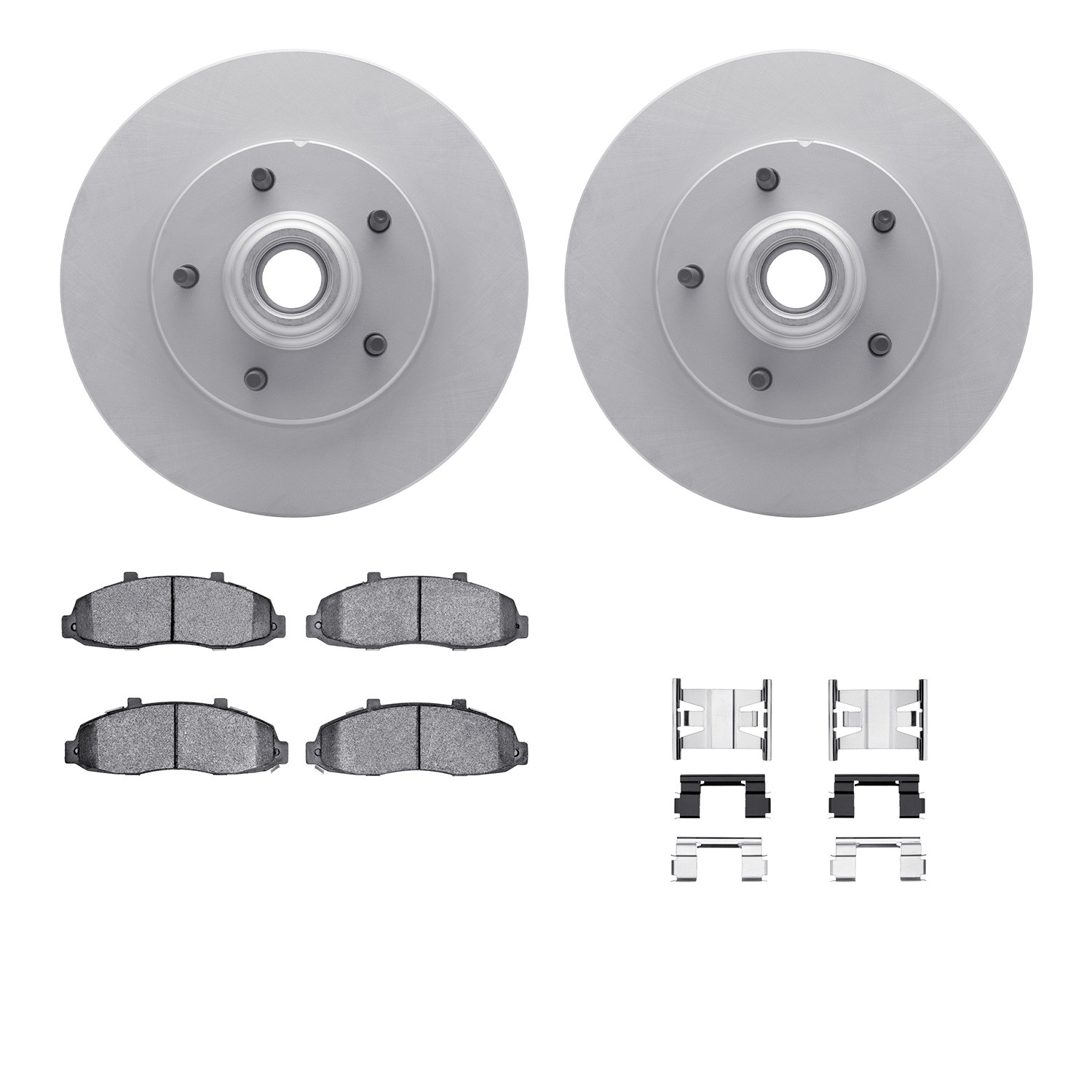 DFC GEOSPEC Coated Rotor- HD Brake Pad - Hardware