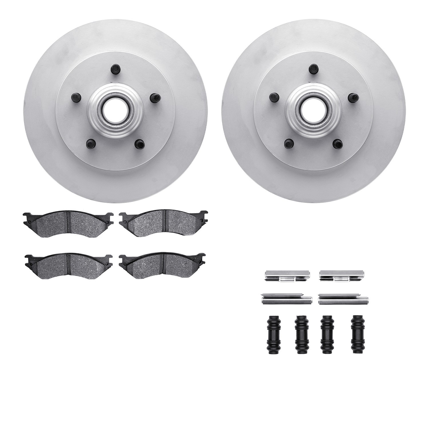 DFC GEOSPEC Coated Rotor- HD Brake Pad - Hardware