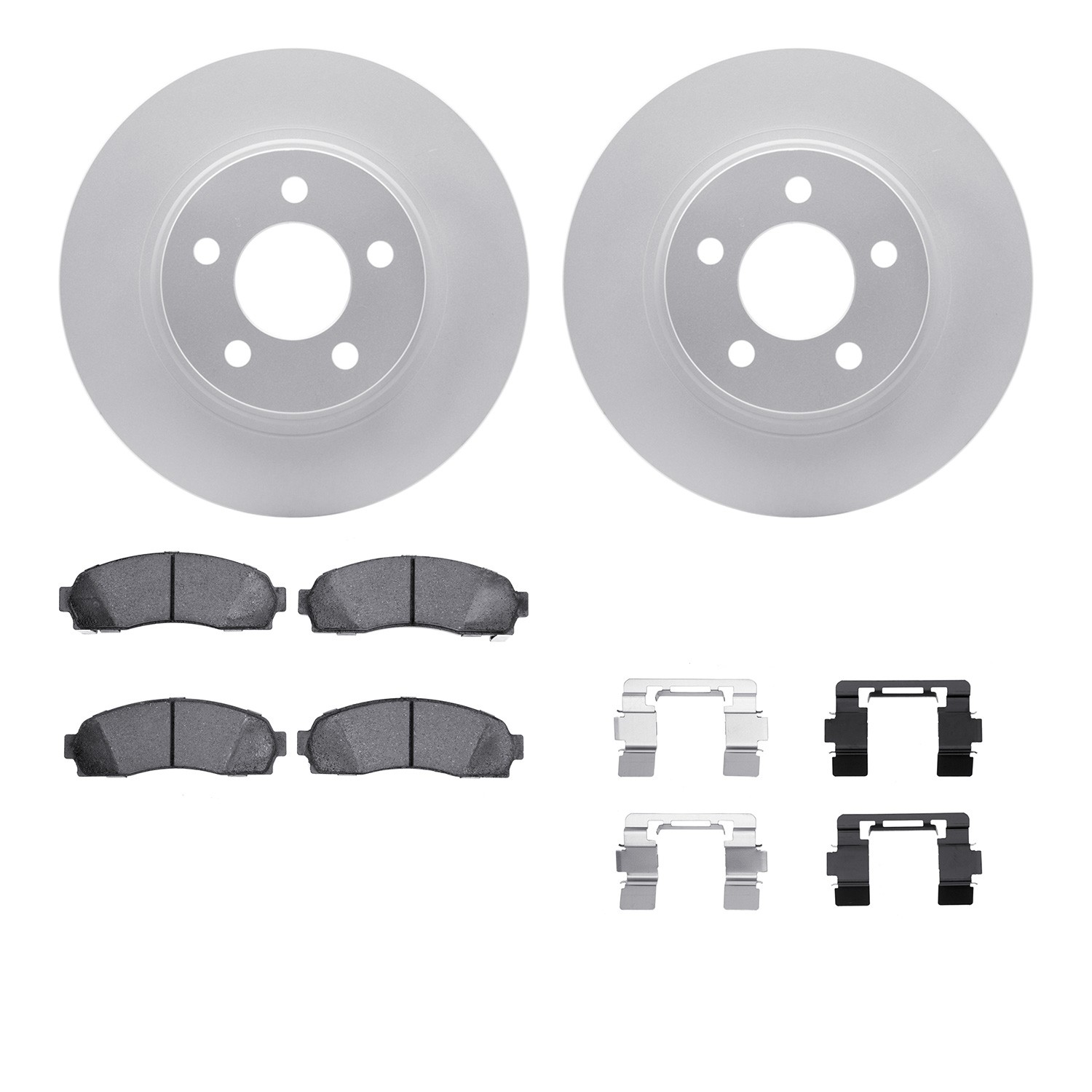 DFC GEOSPEC Coated Rotor- HD Brake Pad - Hardware