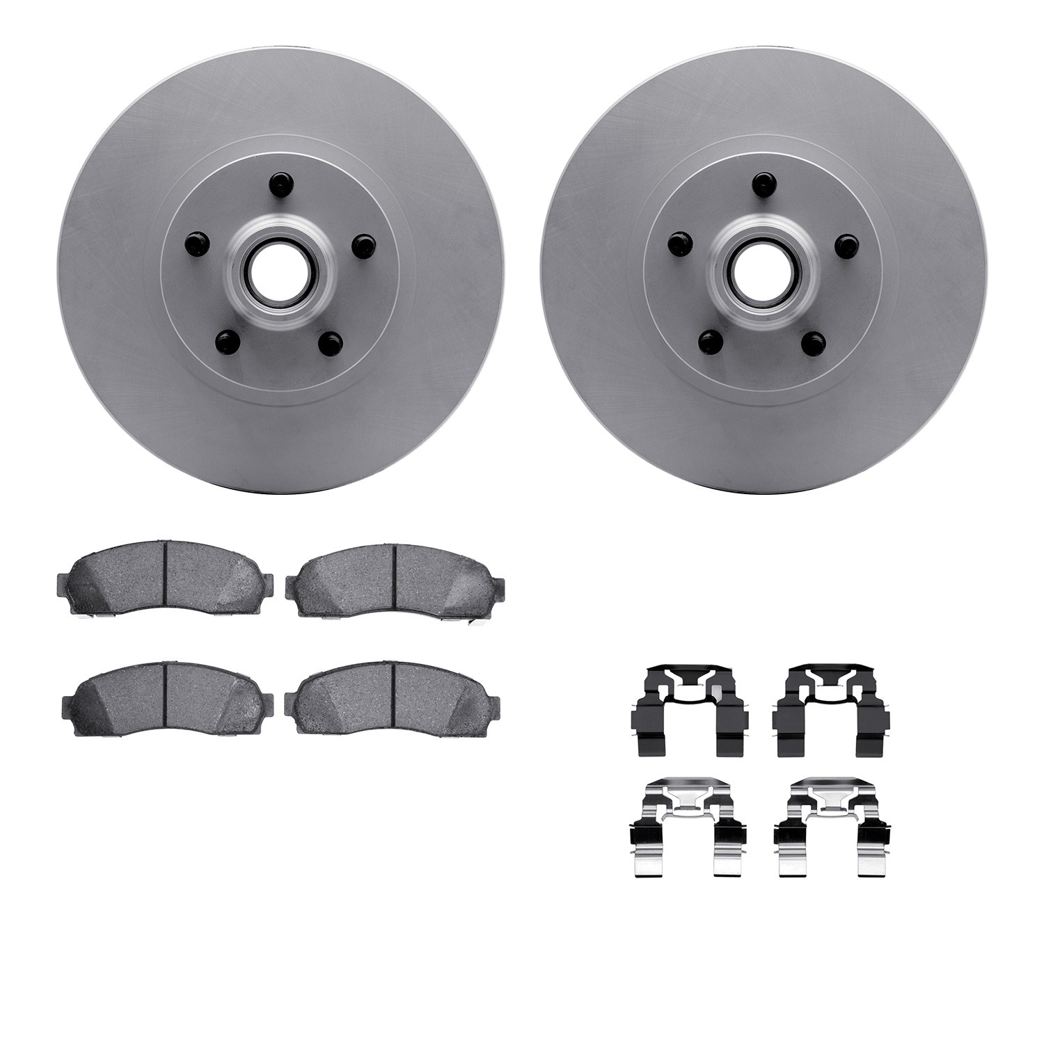 DFC GEOSPEC Coated Rotor- HD Brake Pad - Hardware