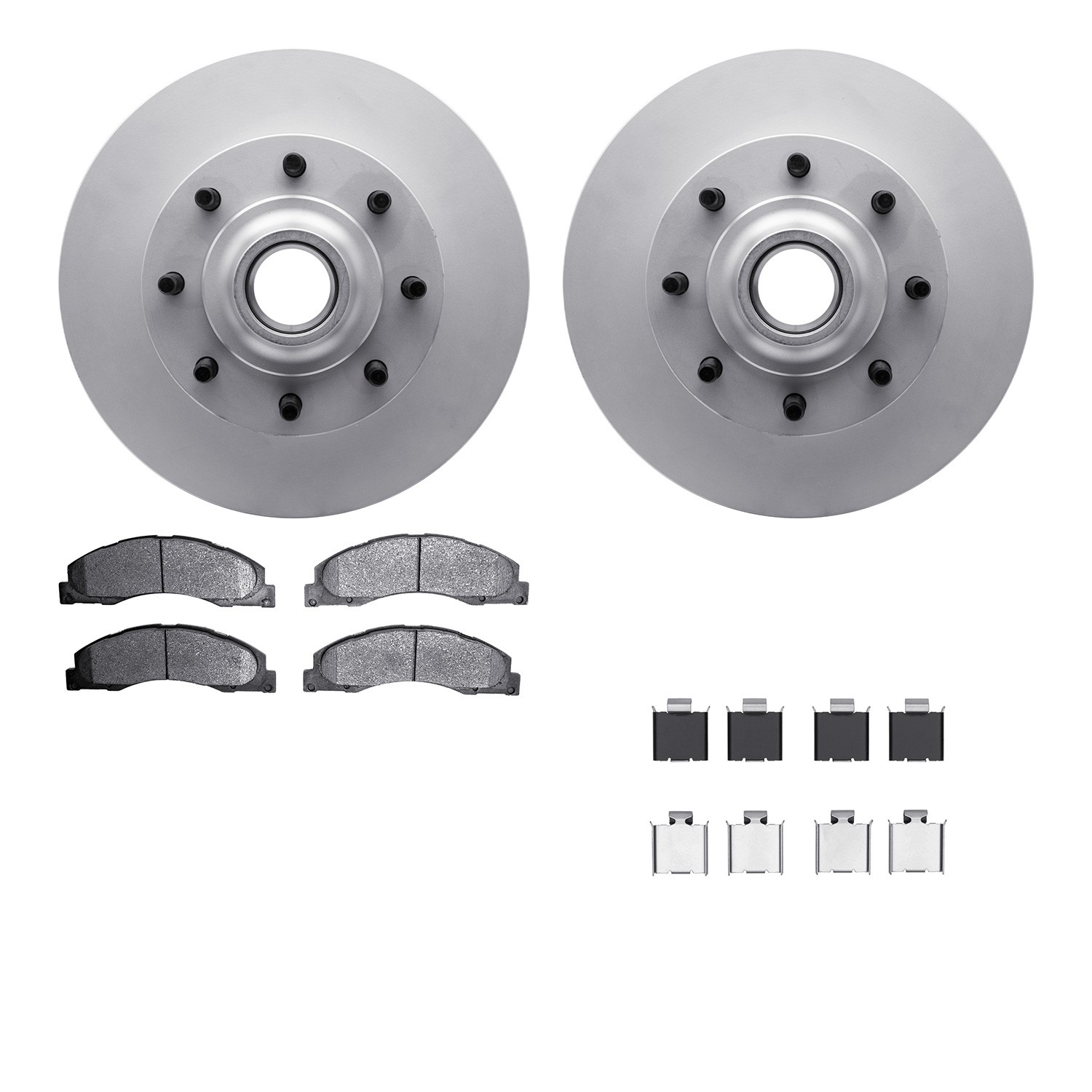 DFC GEOSPEC Coated Rotor- HD Brake Pad - Hardware