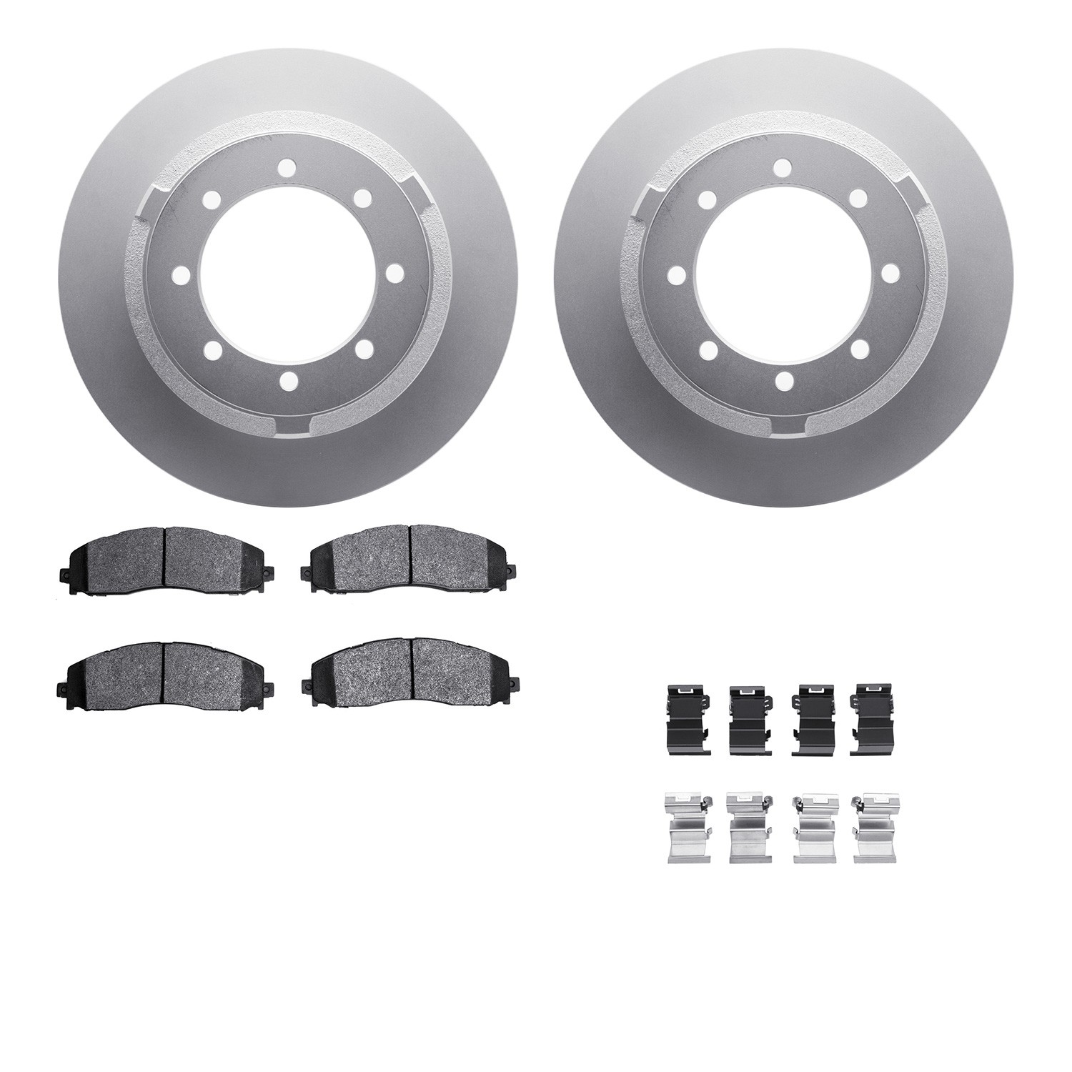 DFC GEOSPEC Coated Rotor- HD Brake Pad - Hardware