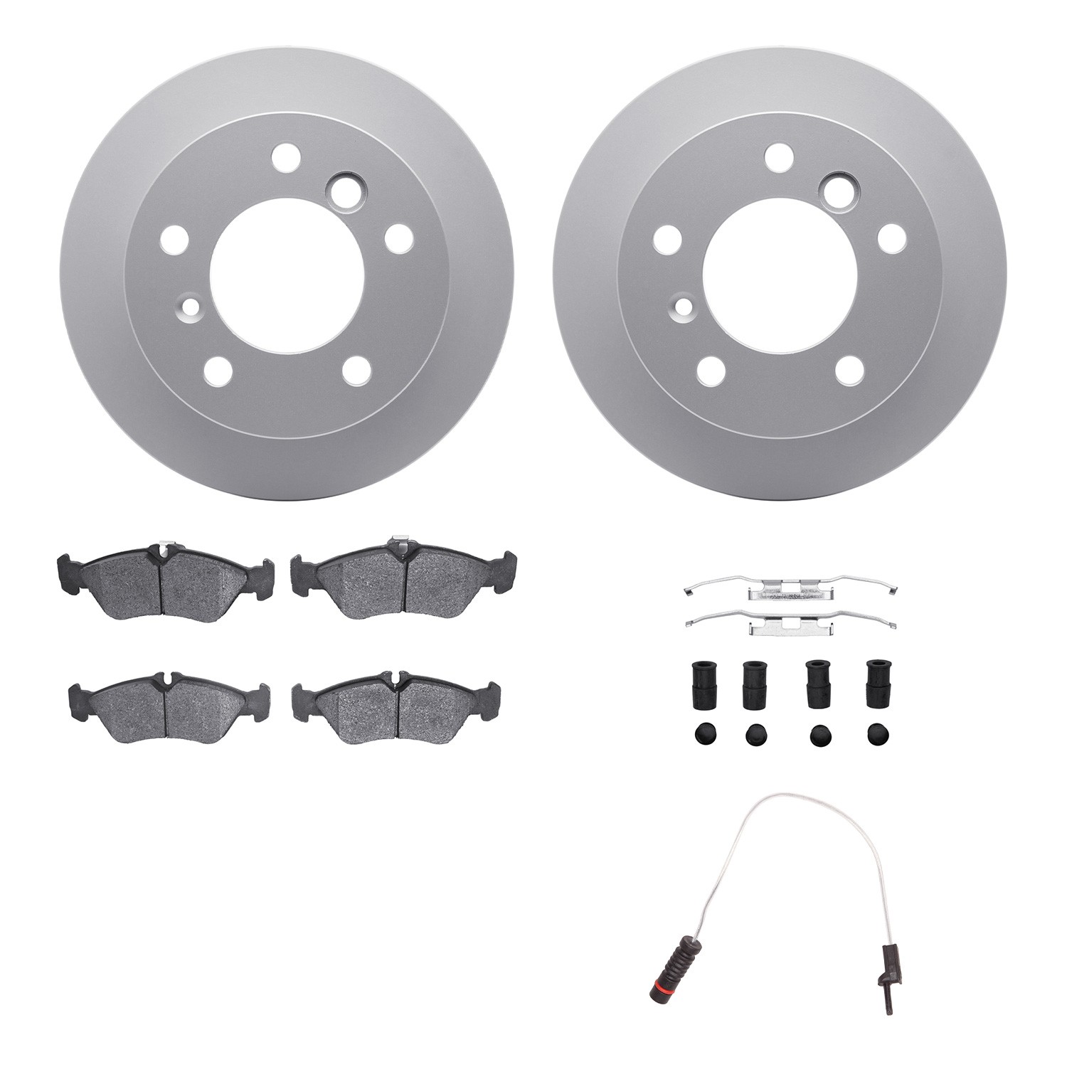 DFC GEOSPEC Coated Rotor- HD Brake Pad - Hardware and Sensor