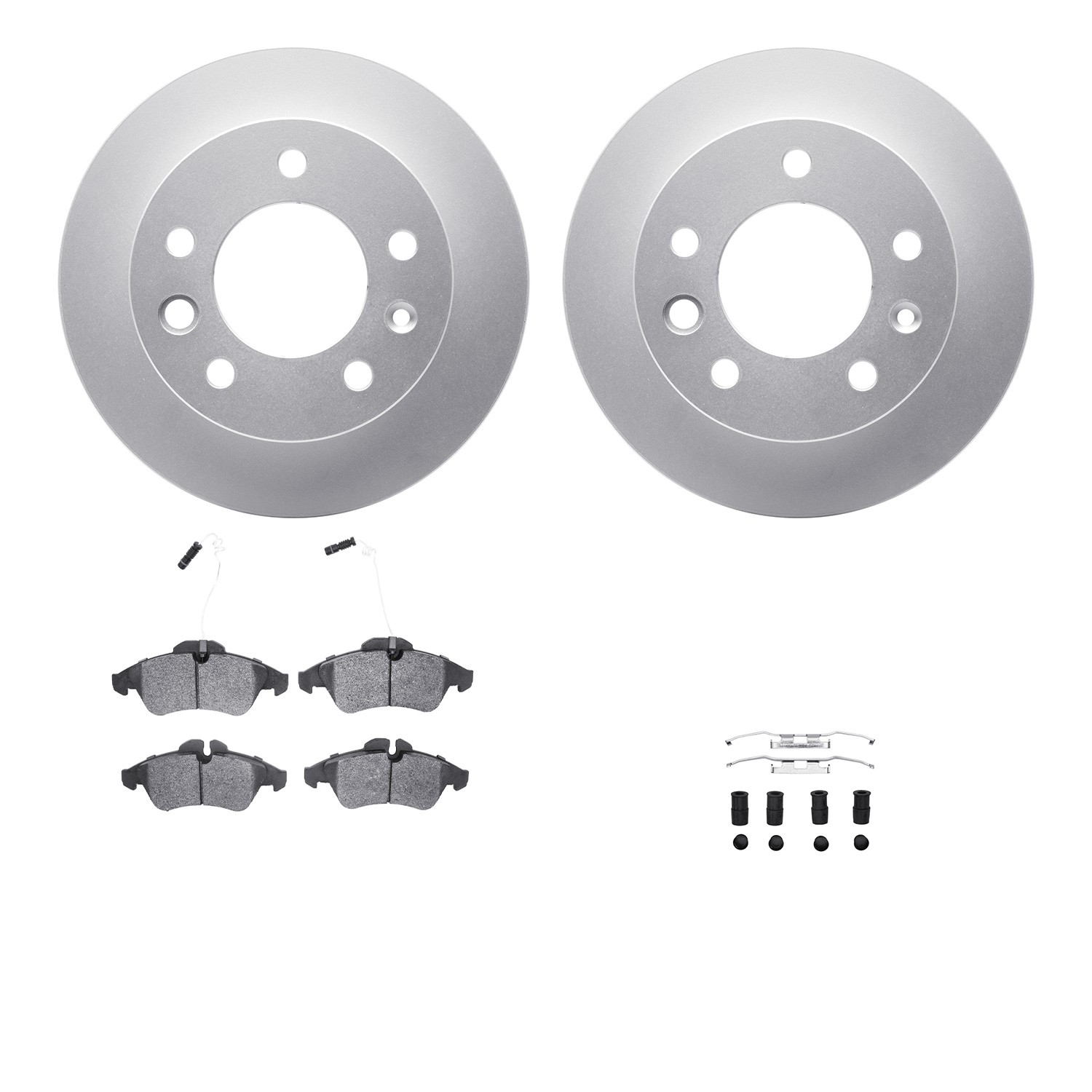 DFC GEOSPEC Coated Rotor- HD Brake Pad - Hardware and Sensor