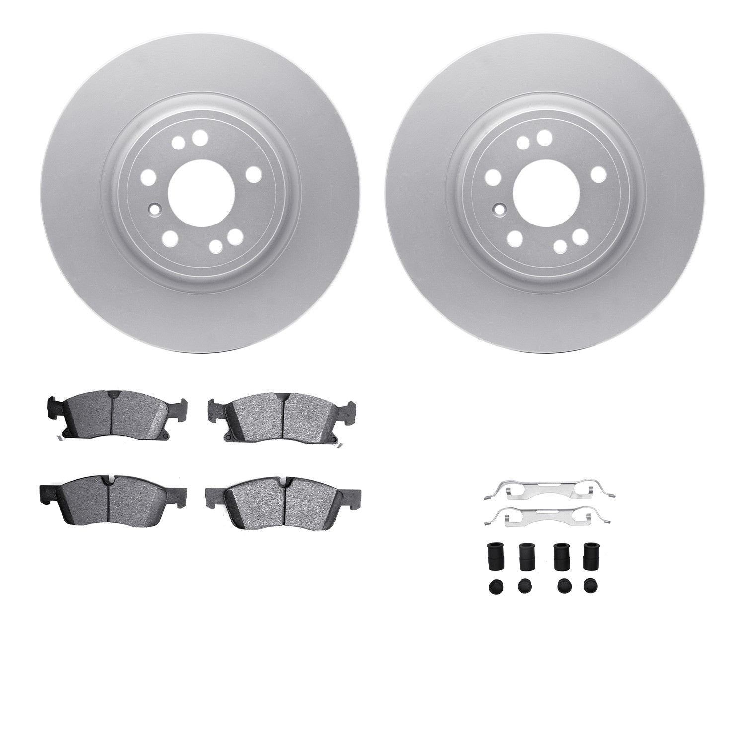 DFC GEOSPEC Coated Rotor- HD Brake Pad - Hardware and Sensor